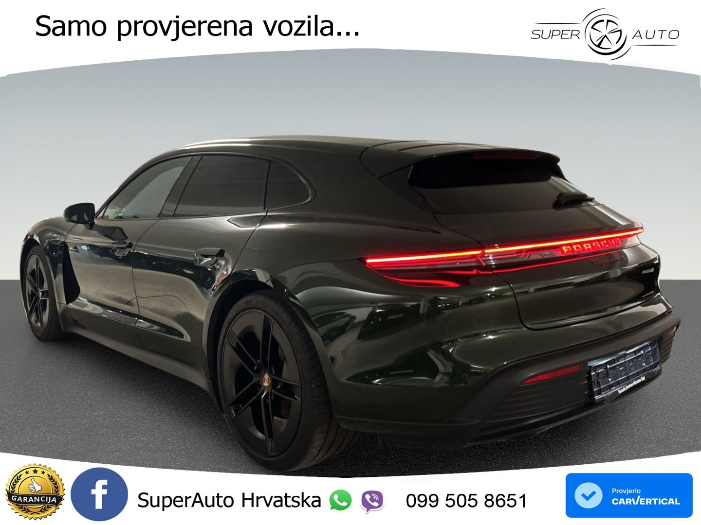 Porsche Taycan Sport Turismo 4S 105 kWh (598 KS)