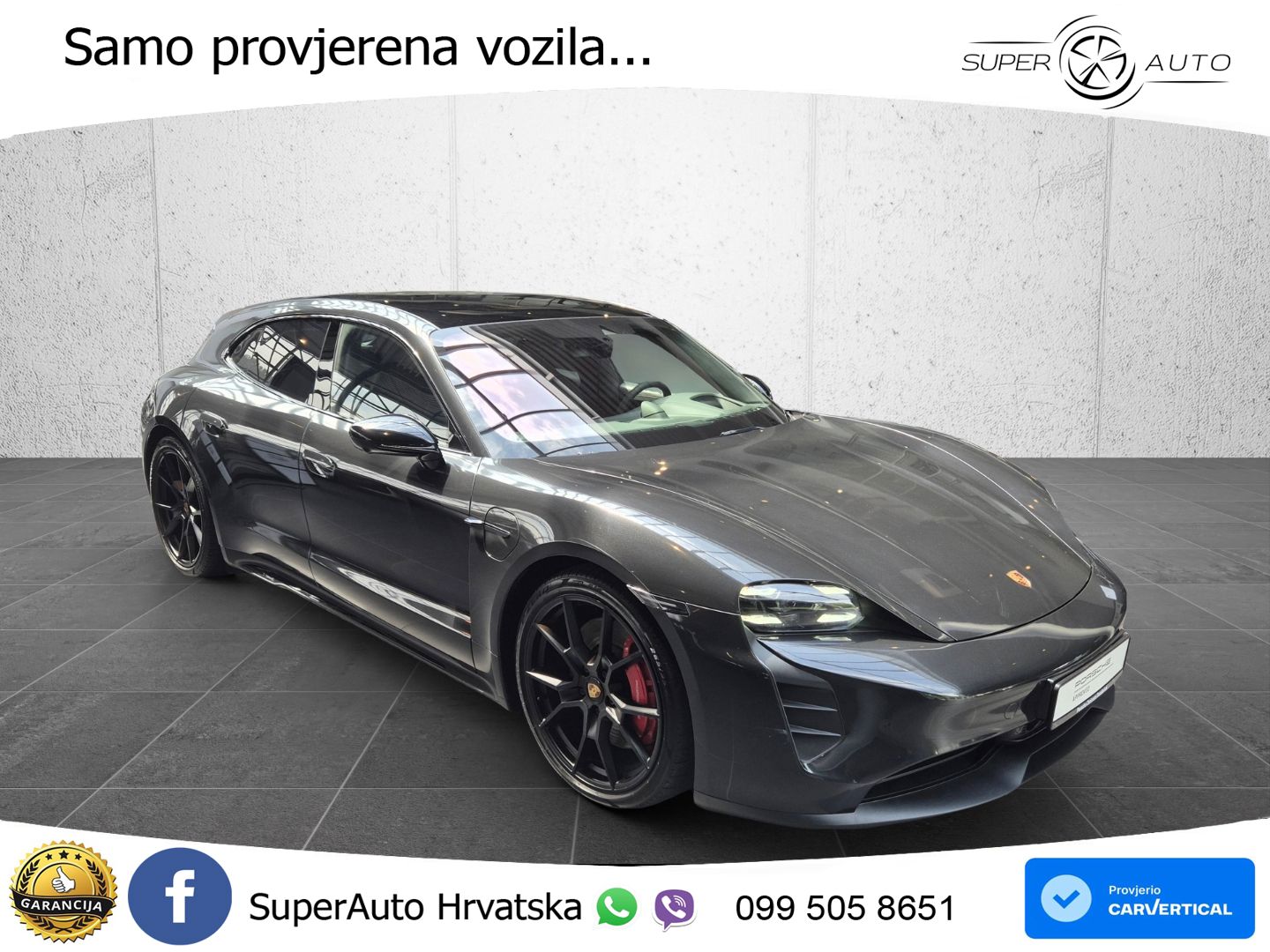 Porsche Taycan Sport Turismo GTS Performance Plus 93.4 kWh (598 KS)