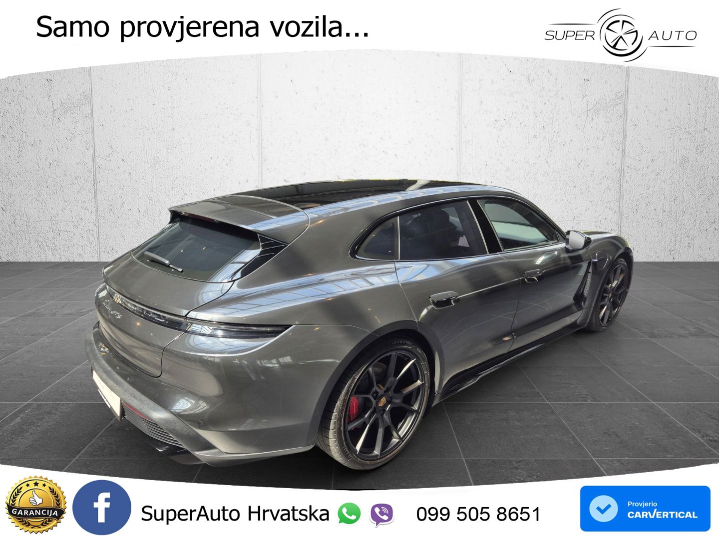 Porsche Taycan Sport Turismo GTS Performance Plus 93.4 kWh (598 KS)