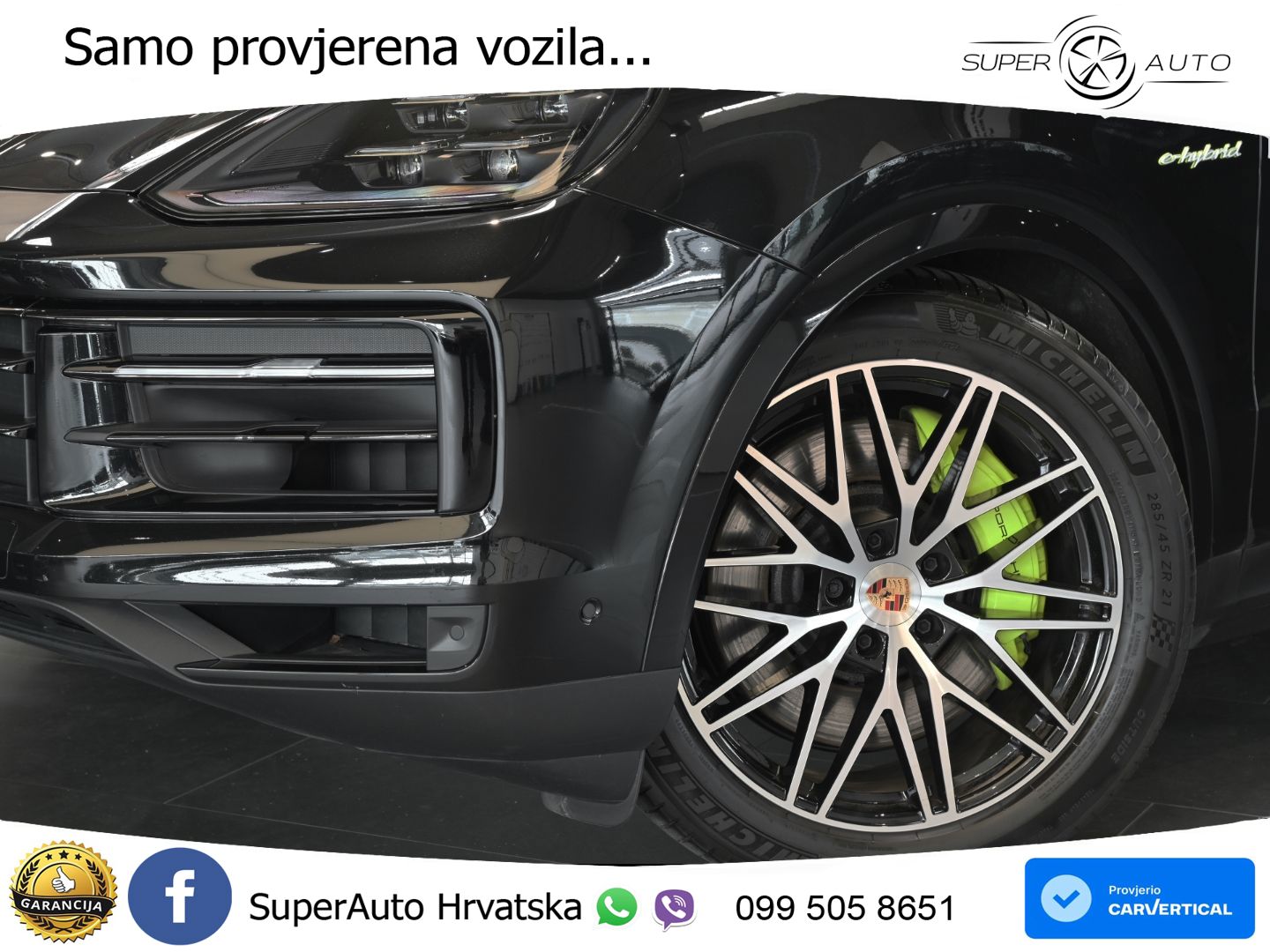 Porsche Cayenne S 3.0 V6 (519 KS) E-Hybrid Tiptronic S LED+GR SJED+ACC