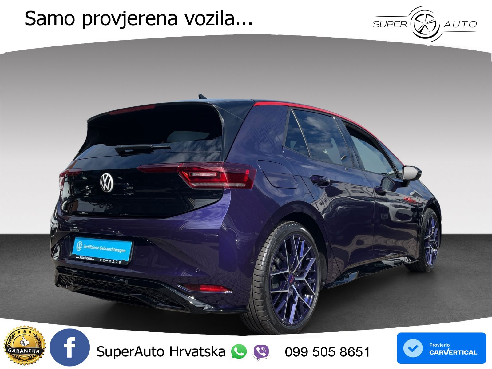 Volkswagen ID.3 GTX Performance 84 kWh (326 KS)