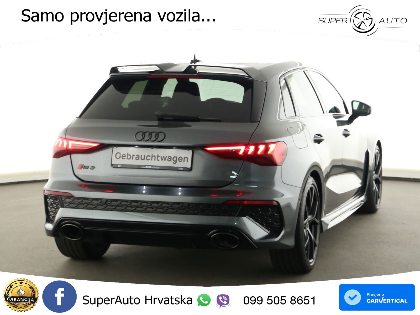 Audi RS3 Sedan 2.5 TFSI (400 KS) quattro S tronic LED+GR SJED+ACC
