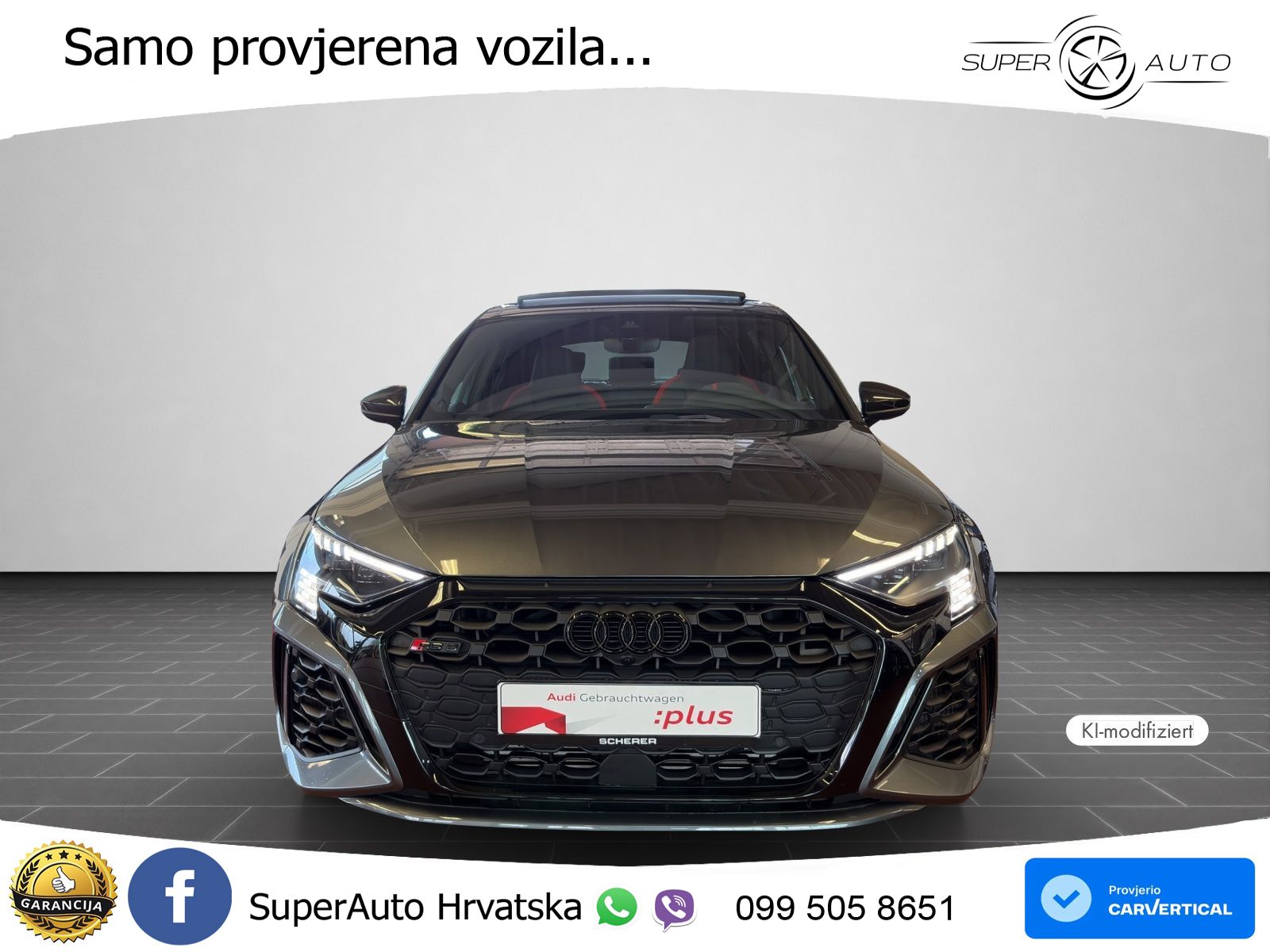 Audi RS3 Sedan 2.5 TFSI (400 KS) quattro S tronic LED+GR SJED+ACC