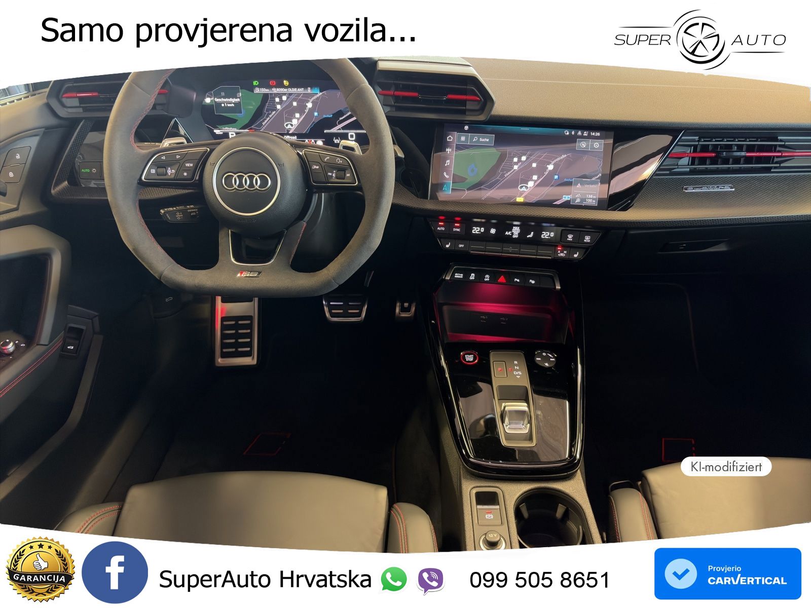 Audi RS3 Sedan 2.5 TFSI (400 KS) quattro S tronic LED+GR SJED+ACC