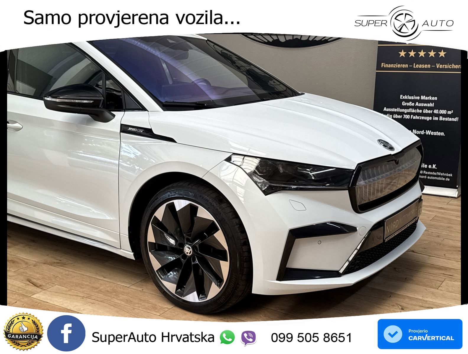 Škoda Enyaq iV 80x 82 kWh (265 KS) AWD SportLine LED+GR SJED+ACC