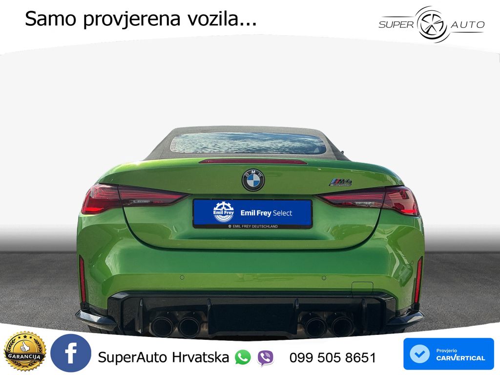 BMW M4 Convertible Competition 3.0 (530 KS) xDrive Steptronic LED+GR SJED+ACC