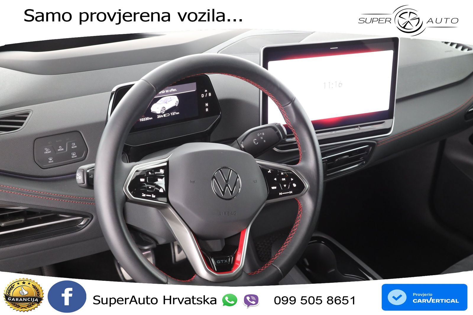 Volkswagen ID.3 GTX 84 kWh (286 KS) LED+GR SJED+ACC