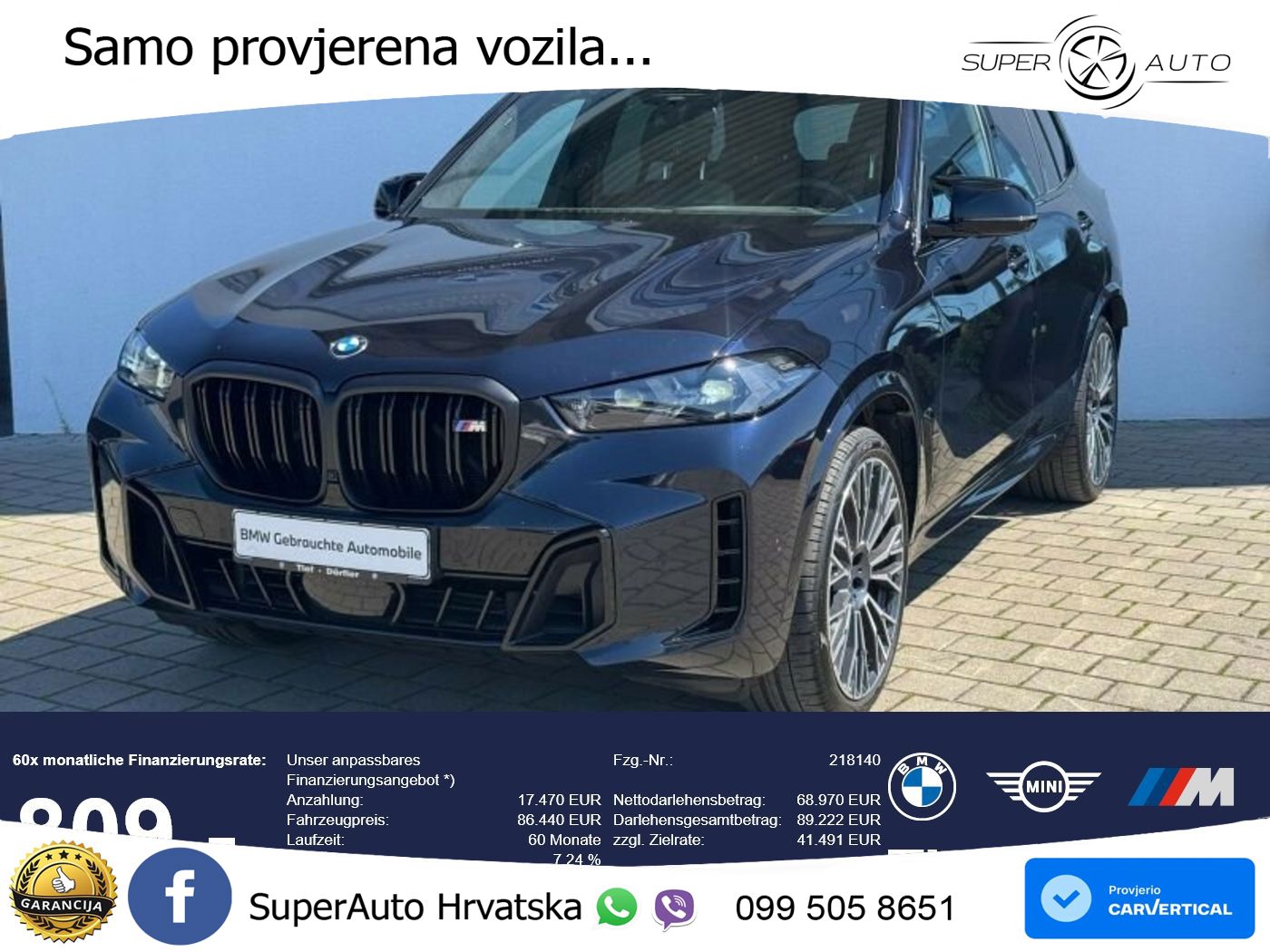 BMW X5 M60i V8 (530 KS) xDrive Steptronic M Sport LED+GR SJED+ACC