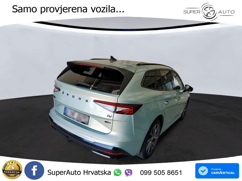 Škoda Enyaq iV 80x 82 kWh (265 KS) AWD SportLine LED+GR SJED+ACC