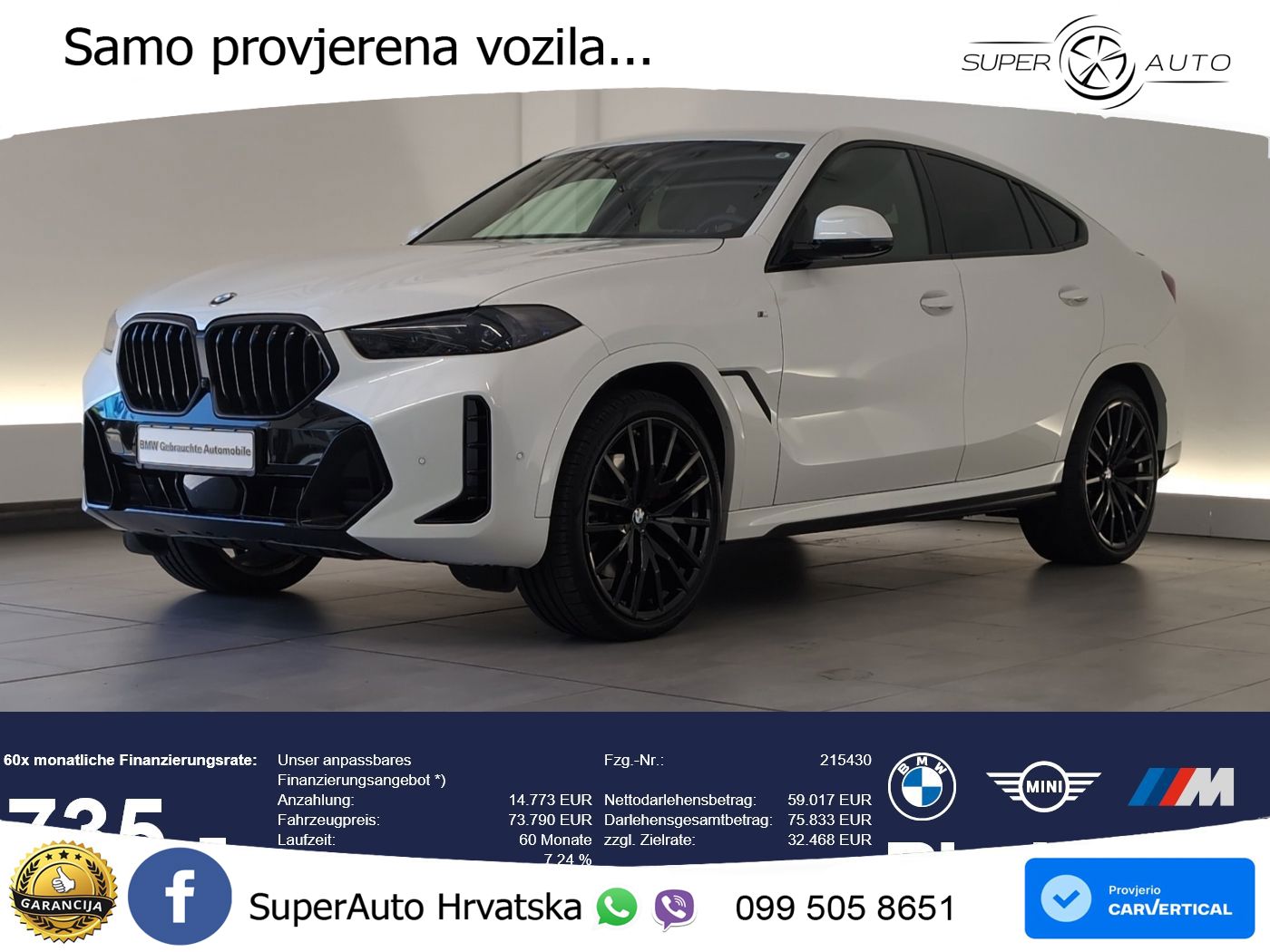 BMW X6 30d (298 KS) xDrive Steptronic M Sport LED+GR SJED+ACC
