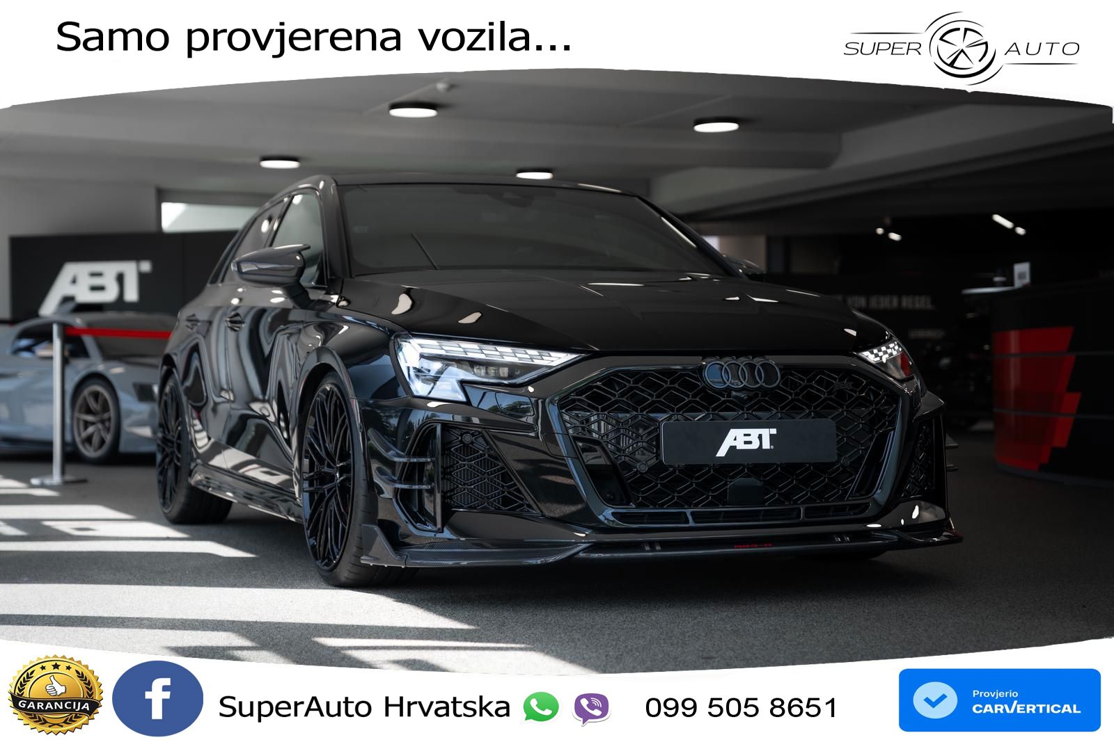 Audi RS3-R ABT Sportback 2.5 TFSI (400 KS) quattro S tronic LED+GR SJED+ACC