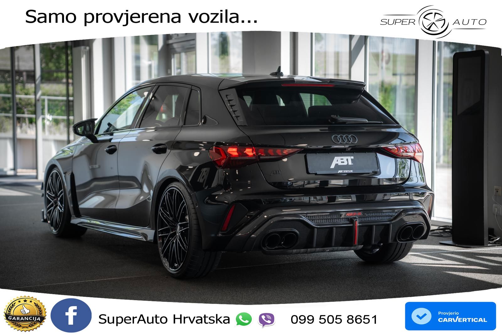 Audi RS3-R ABT Sportback 2.5 TFSI (400 KS) quattro S tronic LED+GR SJED+ACC