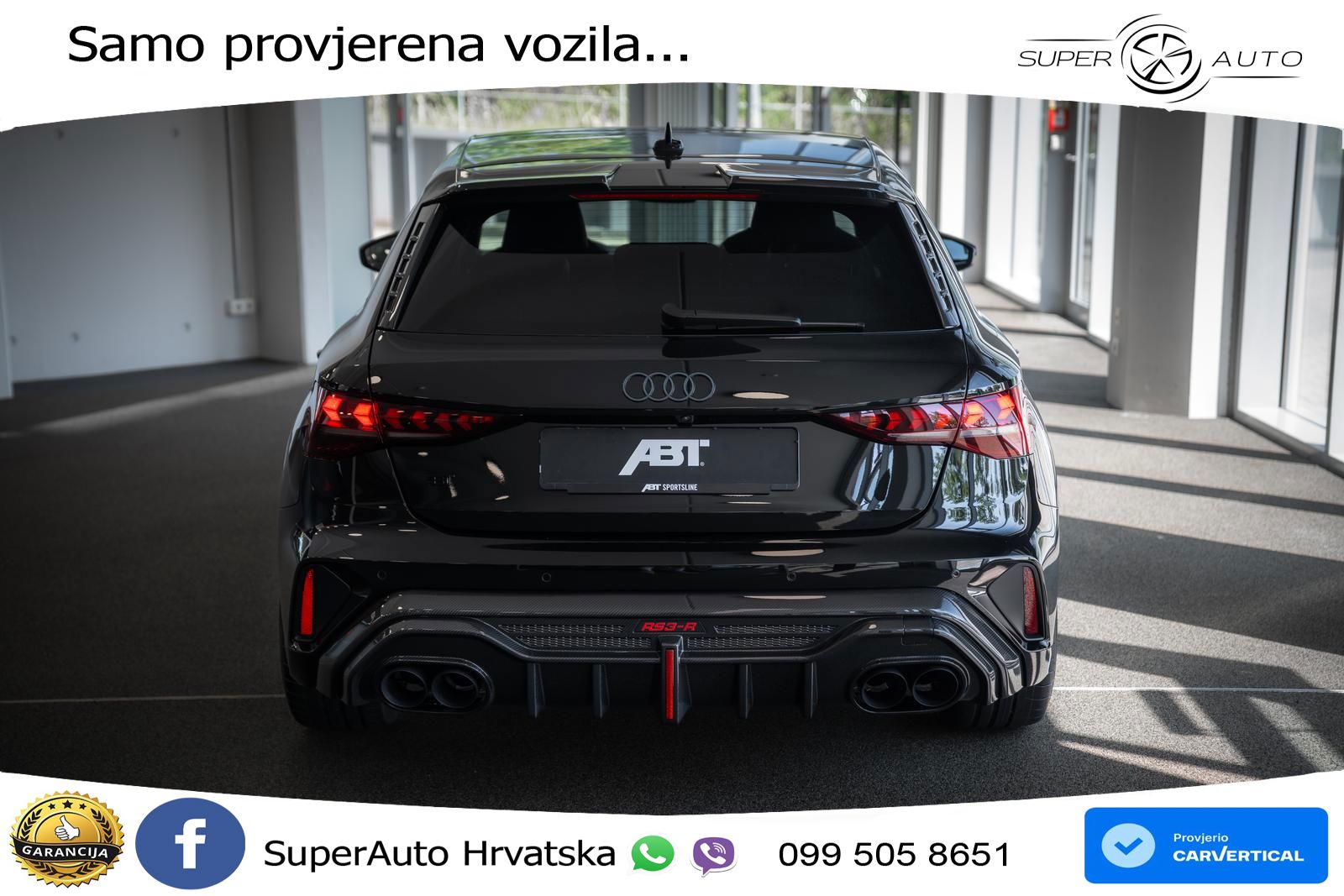 Audi RS3-R ABT Sportback 2.5 TFSI (400 KS) quattro S tronic LED+GR SJED+ACC