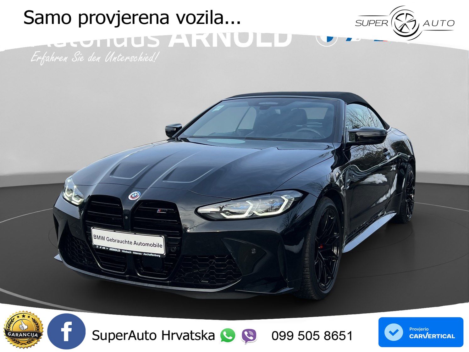 BMW M4 Convertible Competition 3.0 (510 KS) xDrive Steptronic LED+GR SJED+ACC