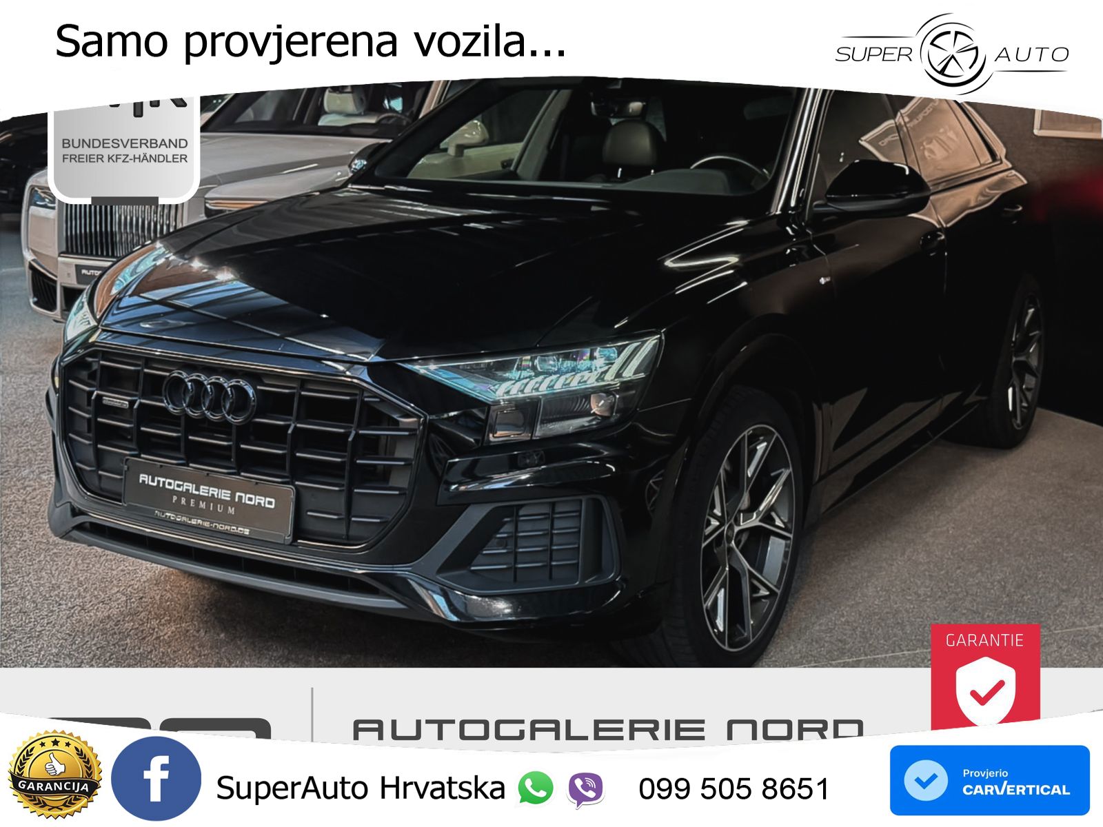 Audi Q8 50 TDI V6 (286 KS) quattro Tiptronic S line