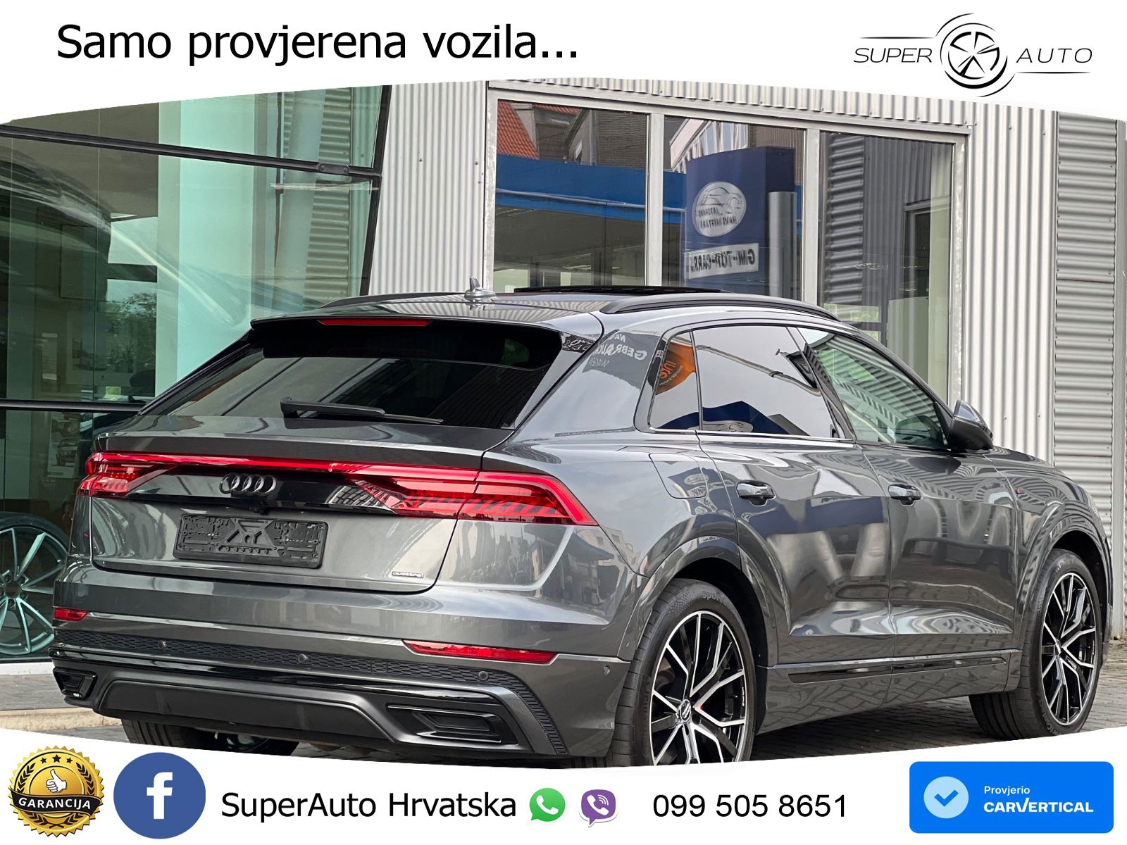 Audi Q8 55 TFSI V6 (340 KS) quattro Tiptronic S line LED+GR SJED+ACC