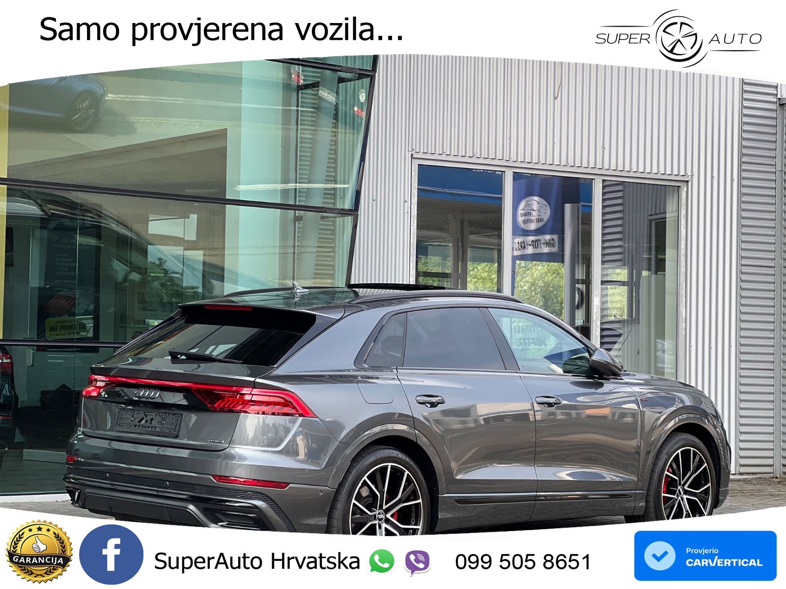 Audi Q8 55 TFSI V6 (340 KS) quattro Tiptronic S line LED+GR SJED+ACC