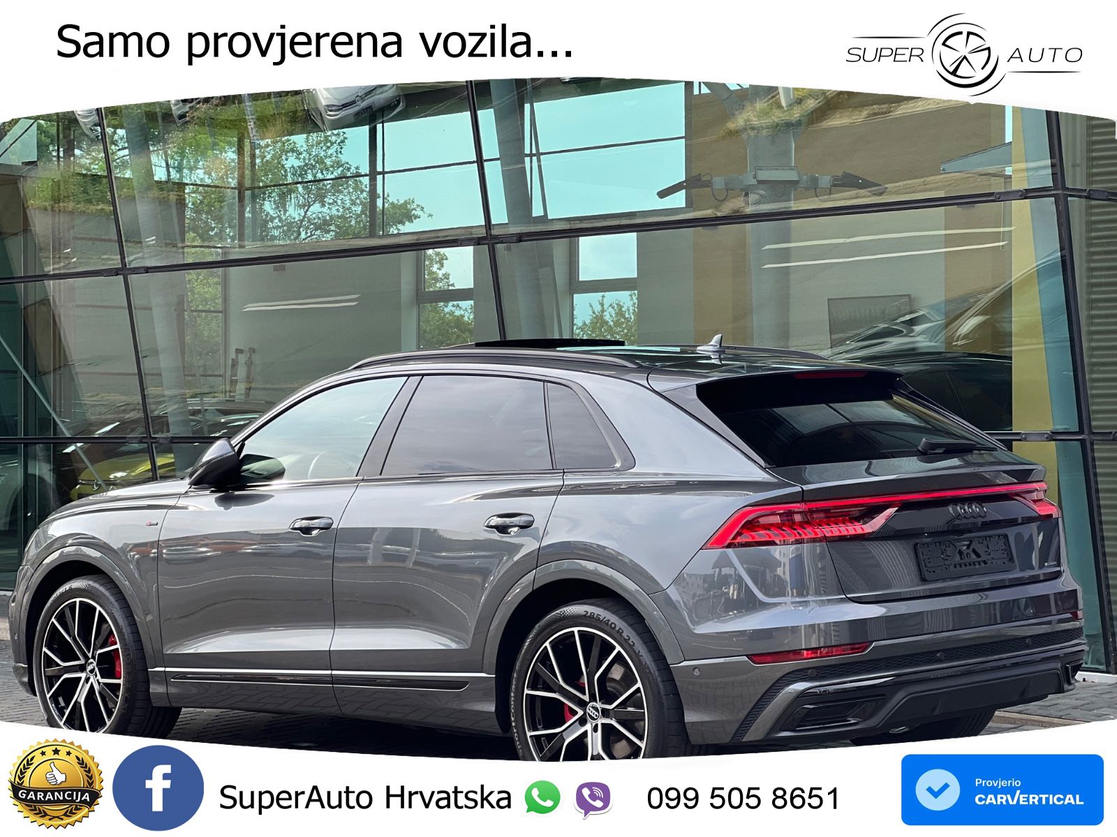 Audi Q8 55 TFSI V6 (340 KS) quattro Tiptronic S line LED+GR SJED+ACC