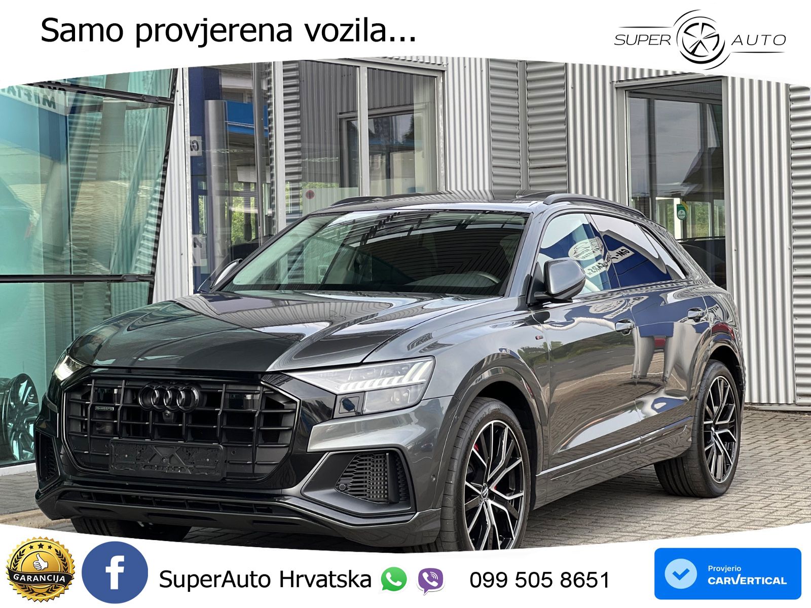 Audi Q8 55 TFSI V6 (340 KS) quattro Tiptronic S line LED+GR SJED+ACC