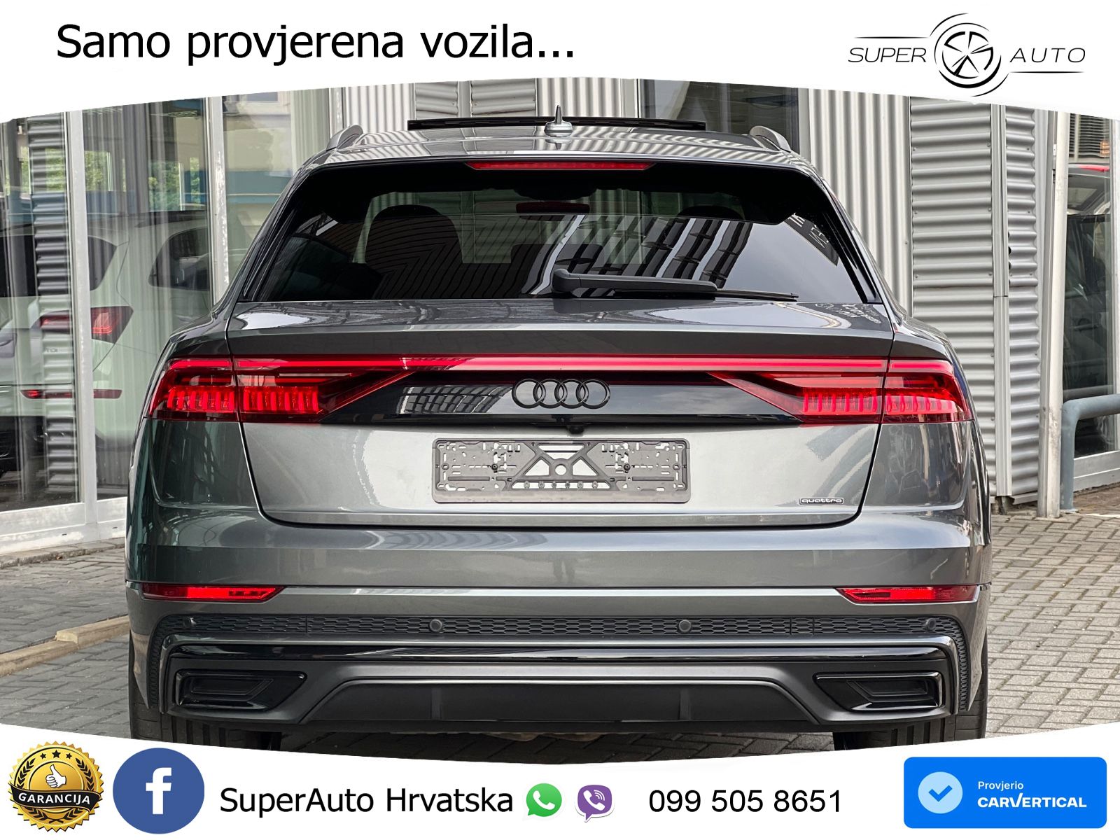 Audi Q8 55 TFSI V6 (340 KS) quattro Tiptronic S line LED+GR SJED+ACC