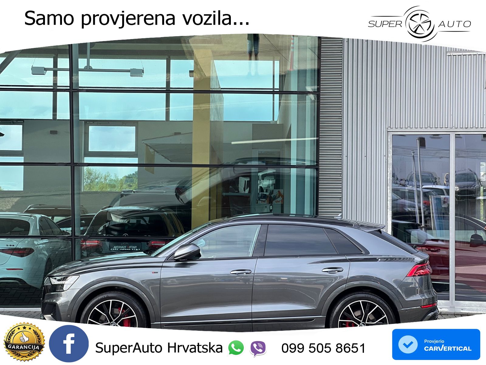 Audi Q8 55 TFSI V6 (340 KS) quattro Tiptronic S line LED+GR SJED+ACC