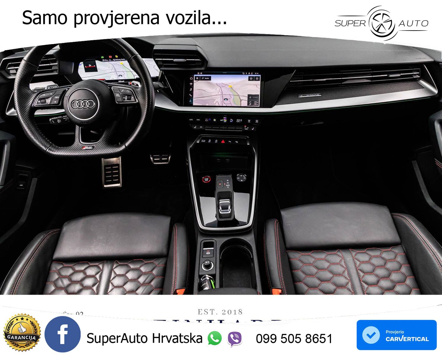 Audi RS3 Sedan 2.5 TFSI (400 KS) quattro S tronic LED+GR SJED+ACC