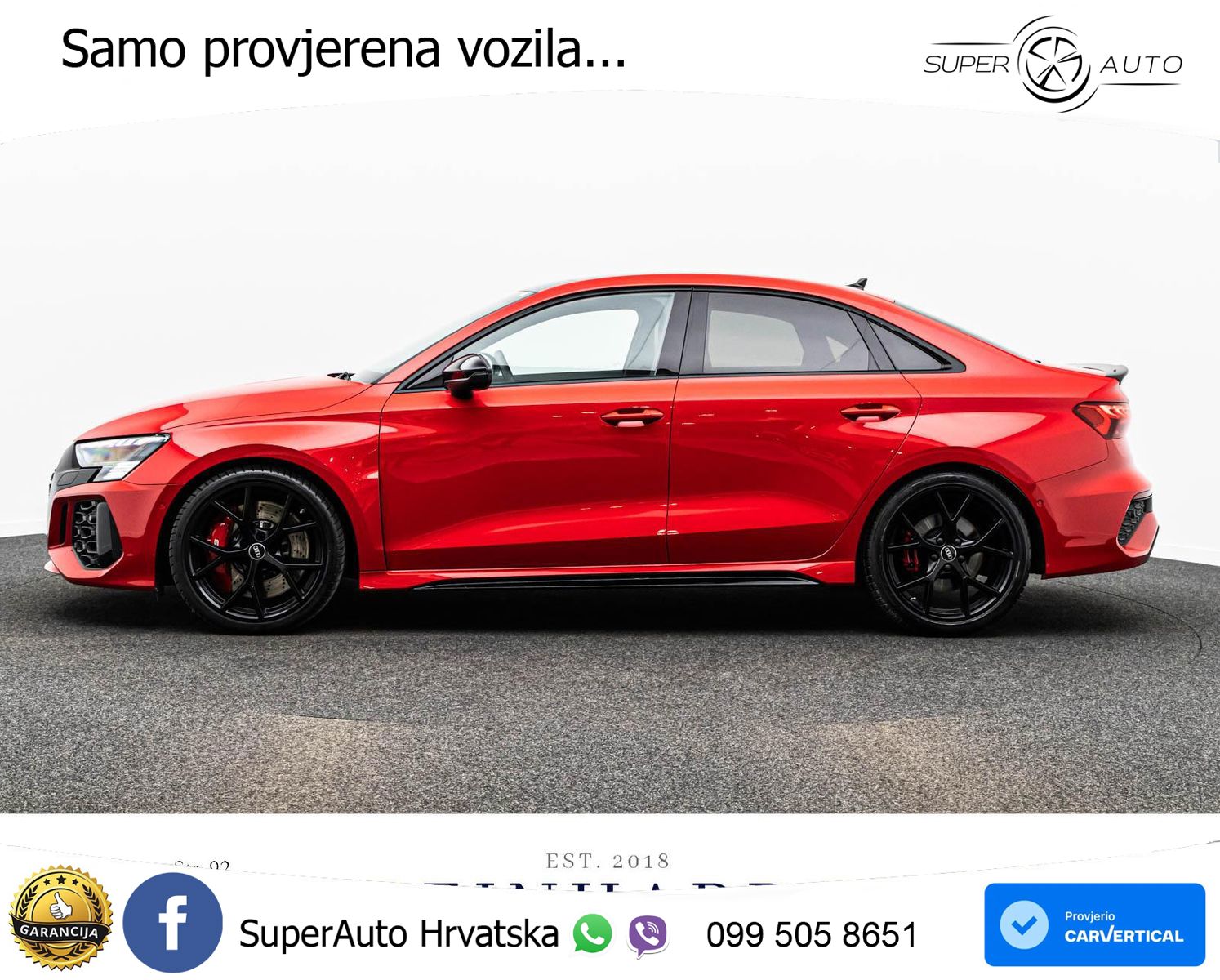 Audi RS3 Sedan 2.5 TFSI (400 KS) quattro S tronic LED+GR SJED+ACC