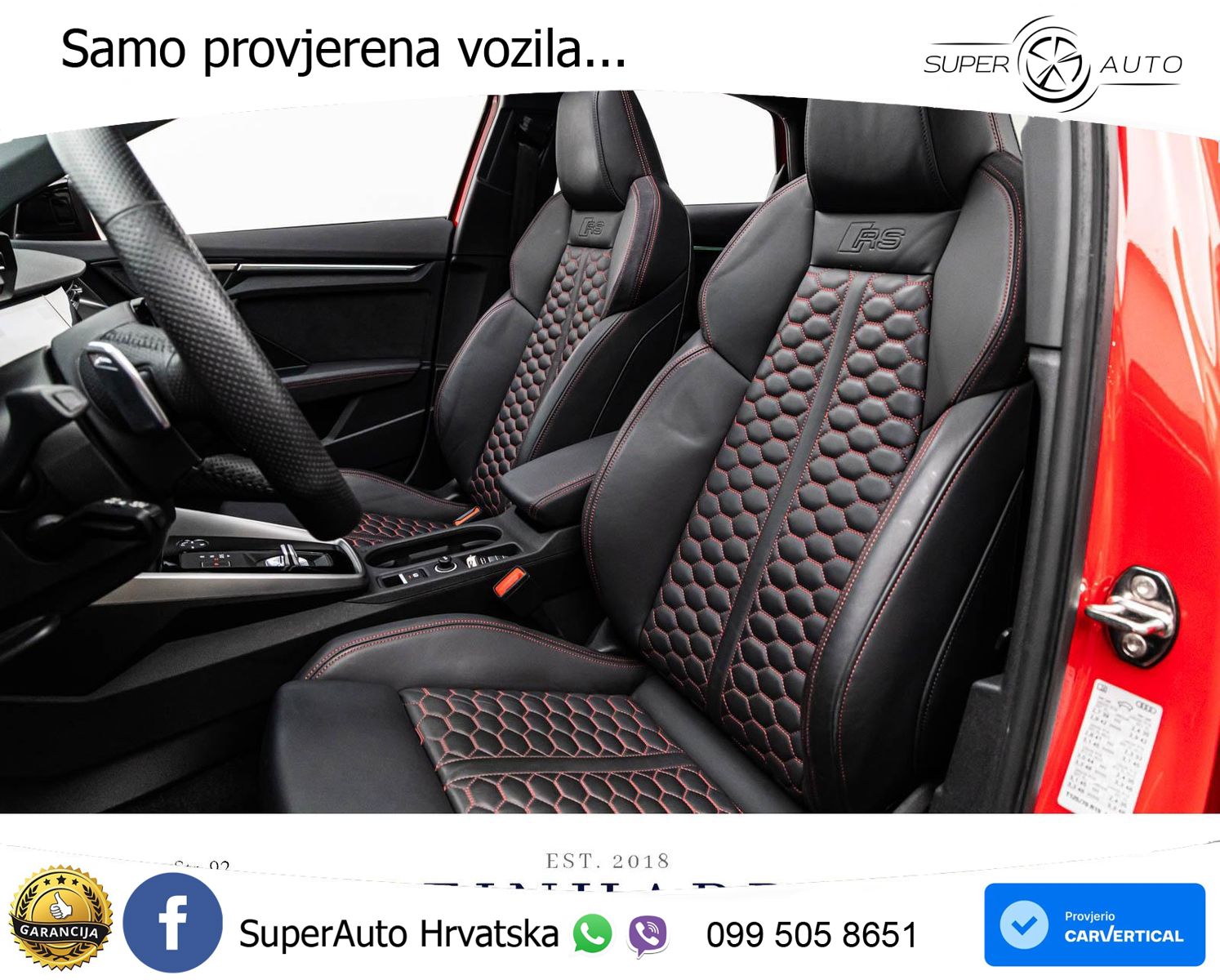 Audi RS3 Sedan 2.5 TFSI (400 KS) quattro S tronic LED+GR SJED+ACC