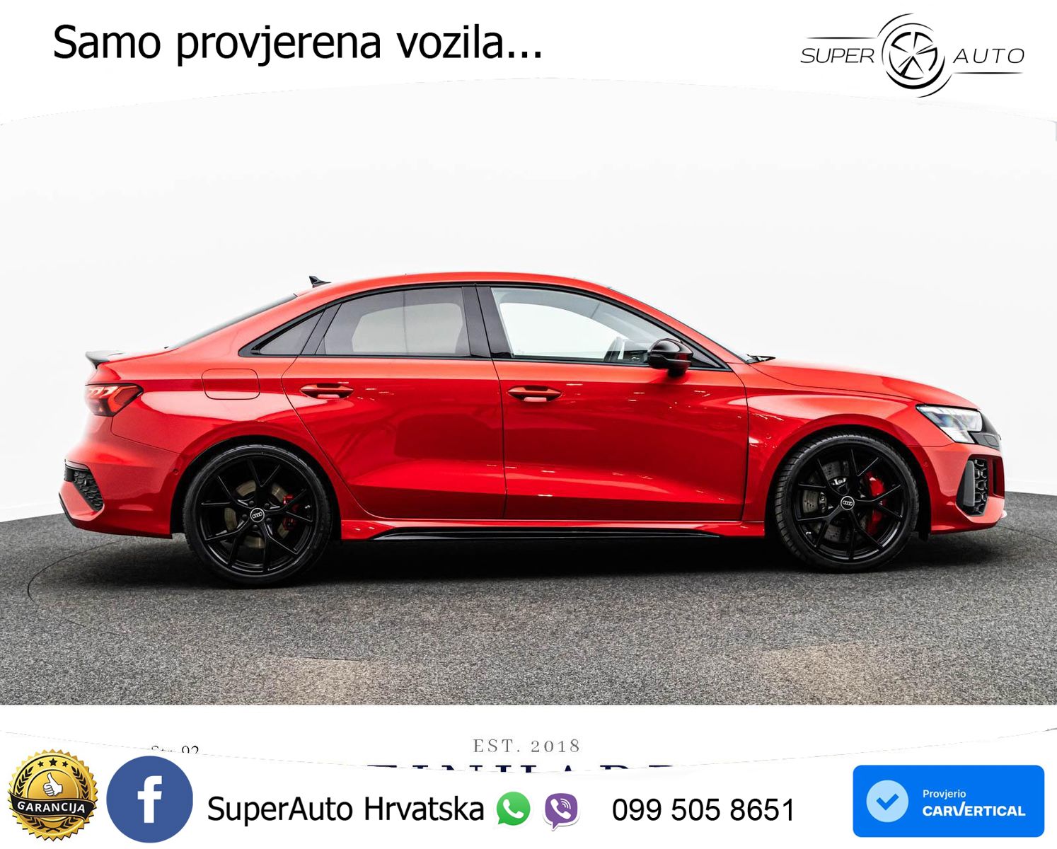 Audi RS3 Sedan 2.5 TFSI (400 KS) quattro S tronic LED+GR SJED+ACC