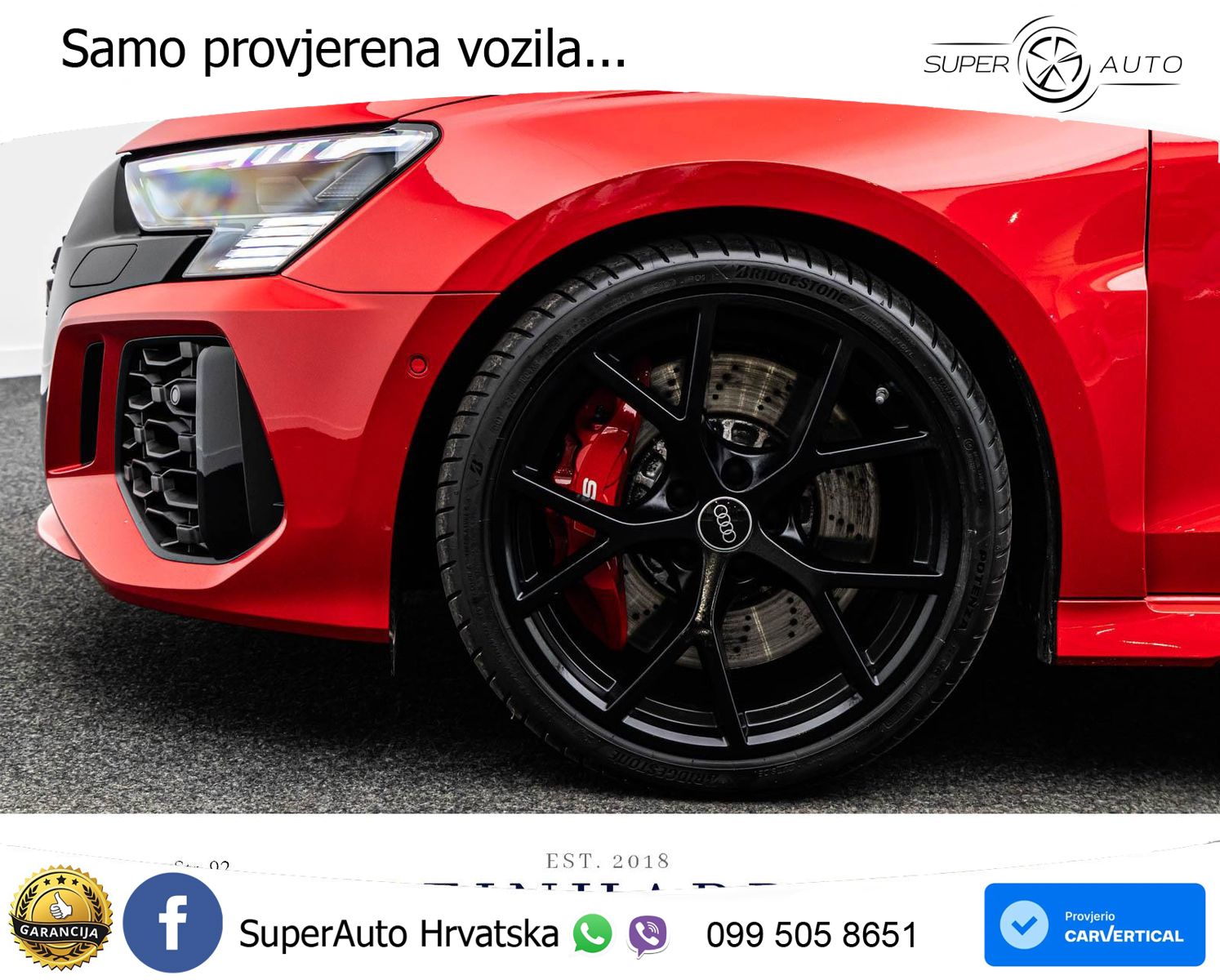 Audi RS3 Sedan 2.5 TFSI (400 KS) quattro S tronic LED+GR SJED+ACC