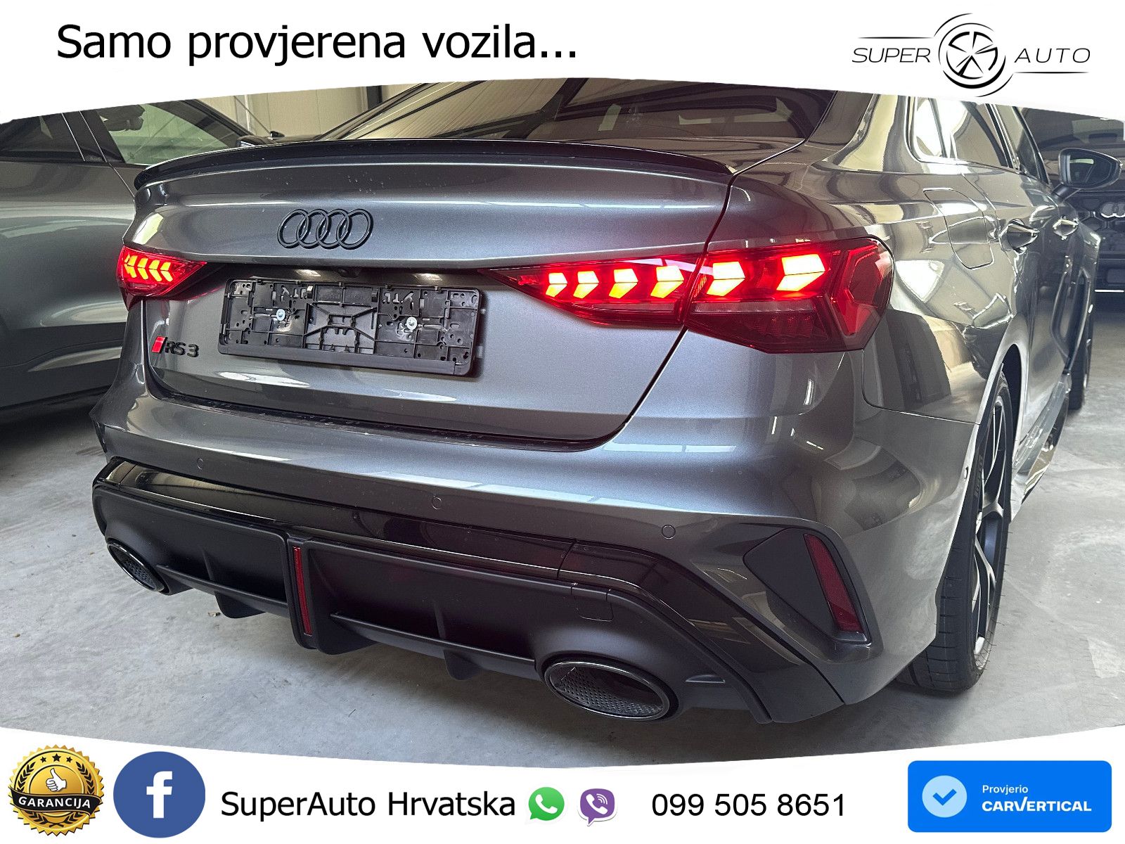 Audi RS3 Sedan 2.5 TFSI (400 KS) quattro S tronic LED+GR SJED+ACC