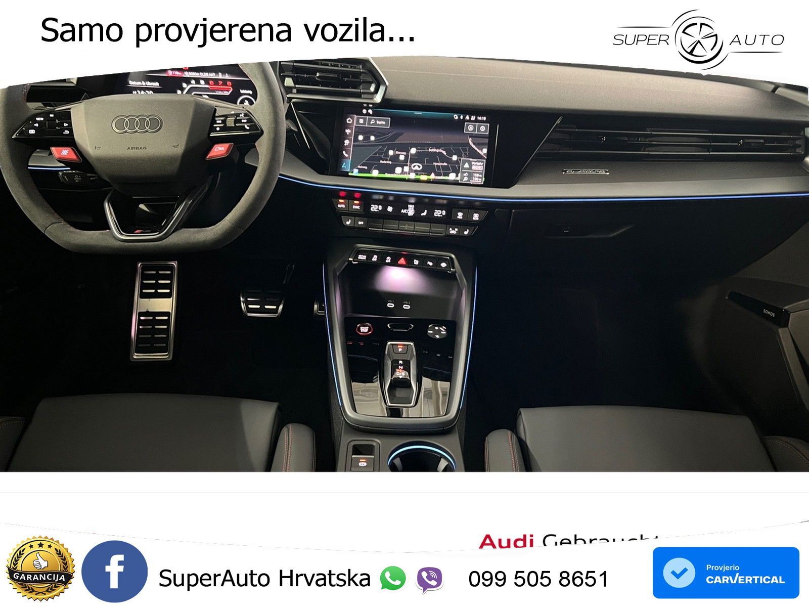 Audi RS3 Sedan 2.5 TFSI (400 KS) quattro S tronic LED+GR SJED+ACC