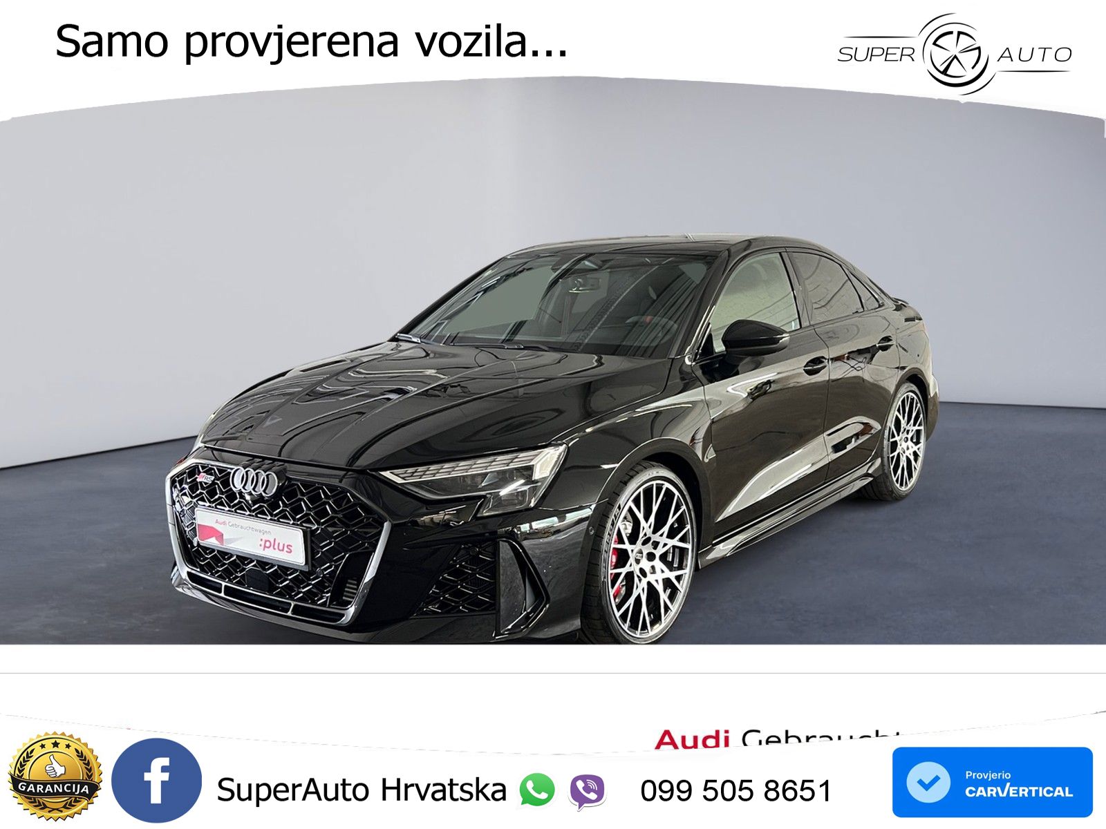 Audi RS3 Sedan 2.5 TFSI (400 KS) quattro S tronic LED+GR SJED+ACC