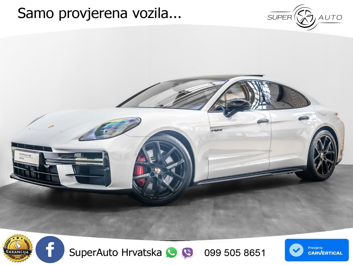 Porsche Panamera 4S 2.9 V6 (544 KS) E-Hybrid PDK ACC+HEAD+4xGR SJED+360+PANO