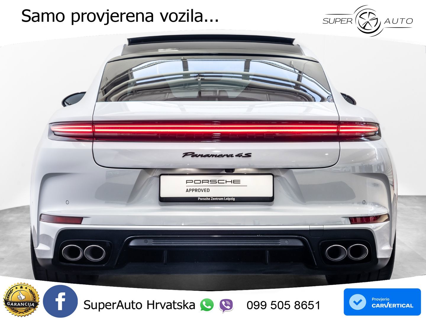 Porsche Panamera 4S 2.9 V6 (544 KS) E-Hybrid PDK ACC+HEAD+4xGR SJED+360+PANO