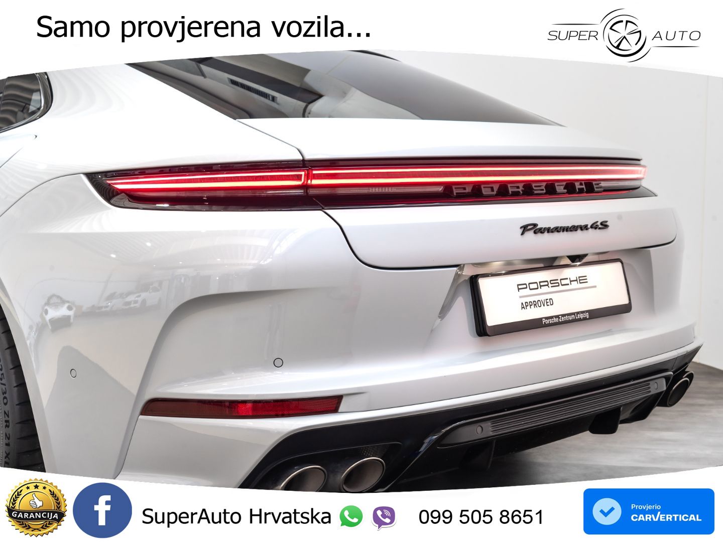 Porsche Panamera 4S 2.9 V6 (544 KS) E-Hybrid PDK ACC+HEAD+4xGR SJED+360+PANO
