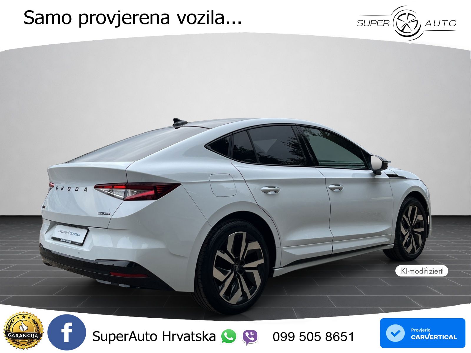 Škoda Enyaq Coupe iV 85 82 kWh (286 KS) SportLine LED+GR SJED+ACC