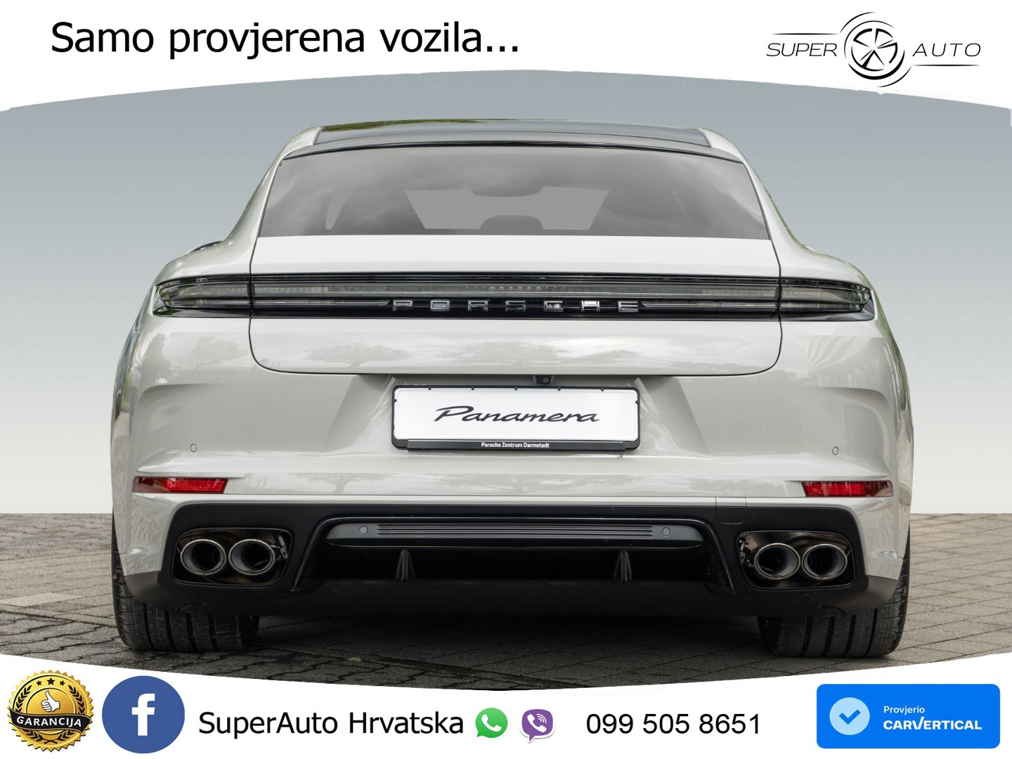 Porsche Panamera 4S 2.9 V6 (544 KS) E-Hybrid PDK ZRAČNI+ACC+GR SJED+KAM+PANO