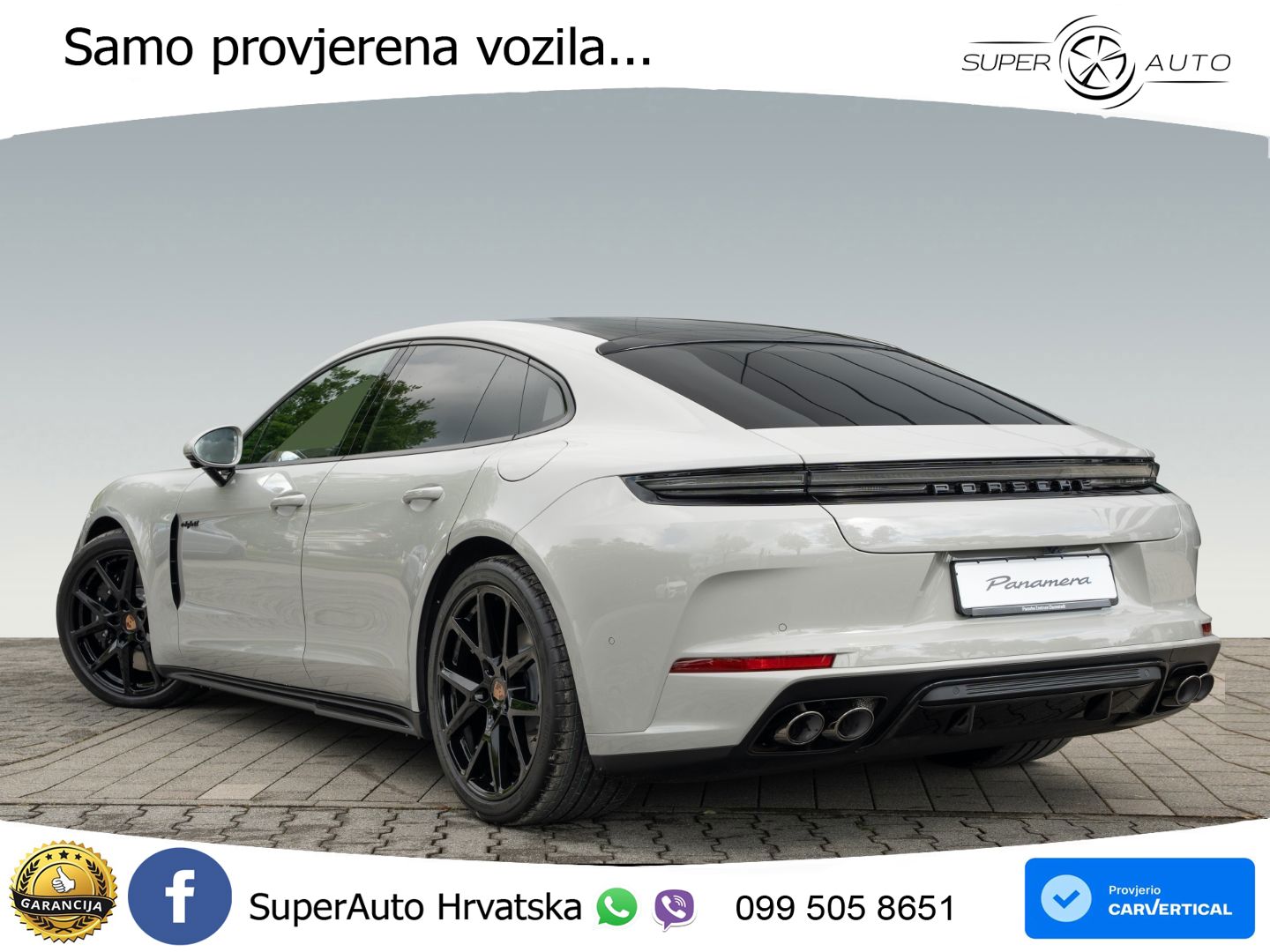 Porsche Panamera 4S 2.9 V6 (544 KS) E-Hybrid PDK ZRAČNI+ACC+GR SJED+KAM+PANO