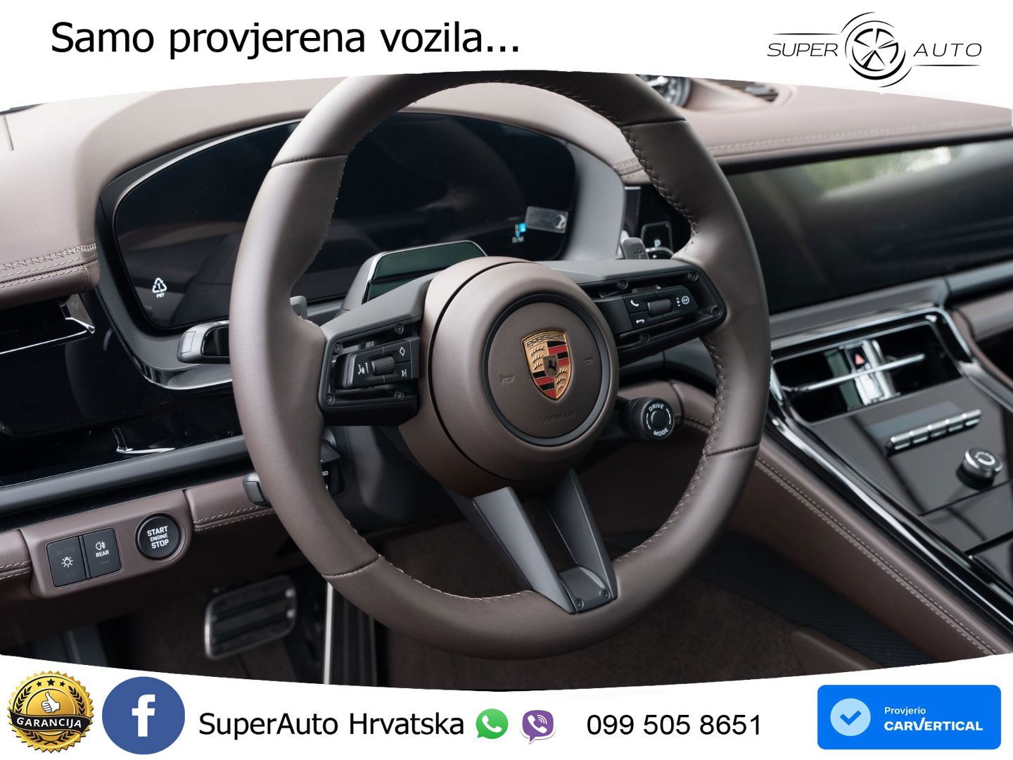 Porsche Panamera 4S 2.9 V6 (544 KS) E-Hybrid PDK ZRAČNI+ACC+GR SJED+KAM+PANO