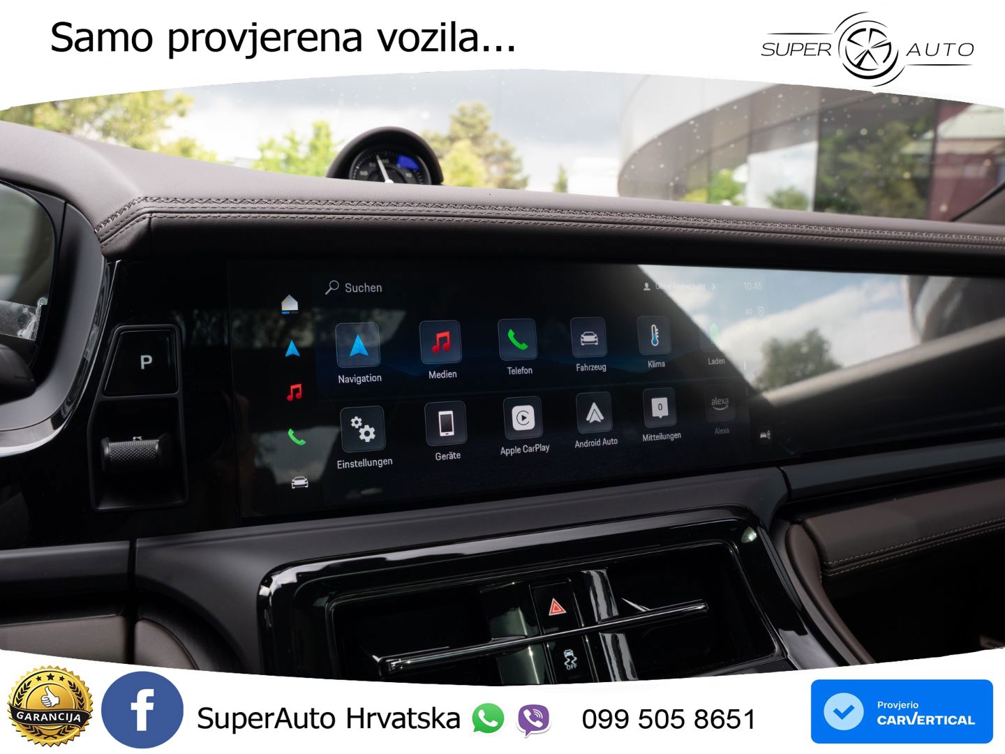 Porsche Panamera 4S 2.9 V6 (544 KS) E-Hybrid PDK ZRAČNI+ACC+GR SJED+KAM+PANO