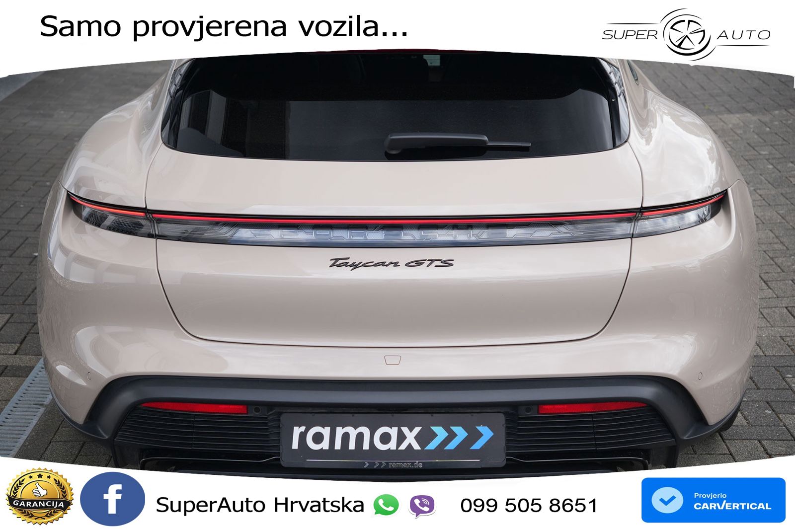 Porsche Taycan Sport Turismo GTS Performance Plus 93.4 kWh (598 KS)