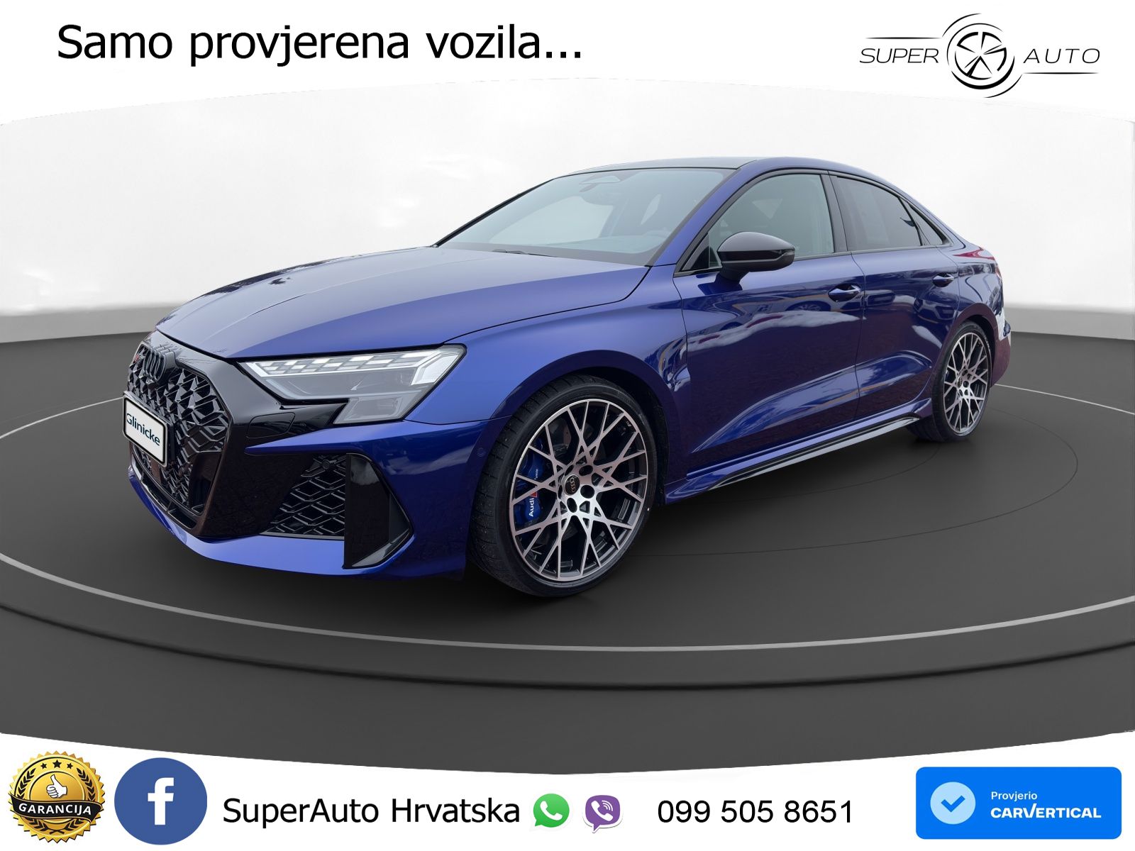 Audi RS3 Sedan 2.5 TFSI (400 KS) quattro S tronic LED+GR SJED+ACC