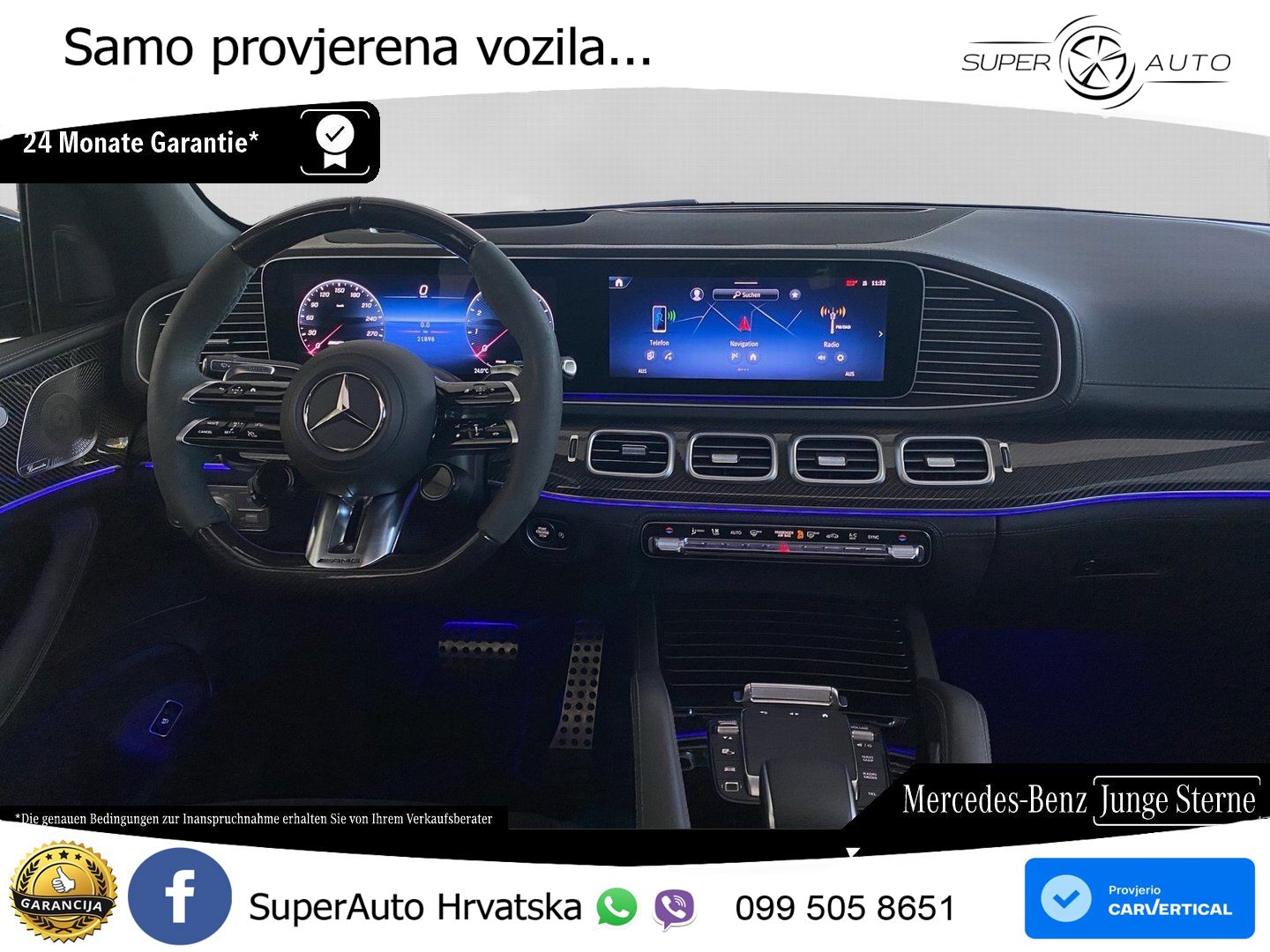 Mercedes AMG GLE 63 S V8 (612 KS) EQ Boost 4MATIC+ AMG SPEEDSHIFT TCT 9G LED+GR SJED+ACC