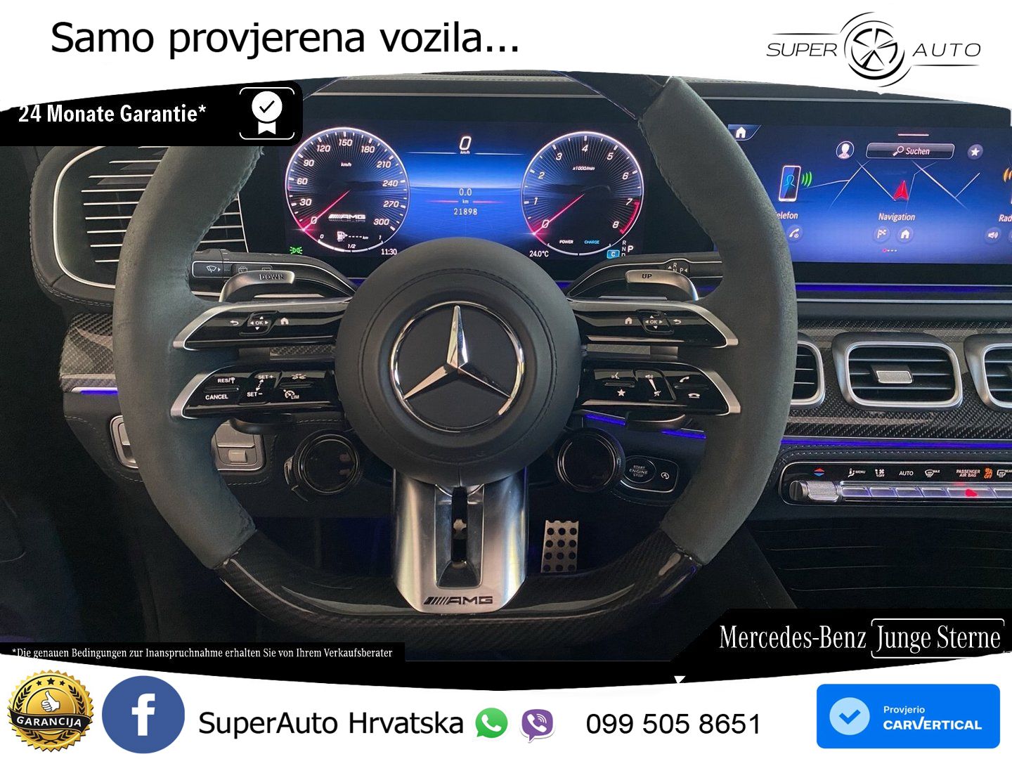 Mercedes AMG GLE 63 S V8 (612 KS) EQ Boost 4MATIC+ AMG SPEEDSHIFT TCT 9G LED+GR SJED+ACC