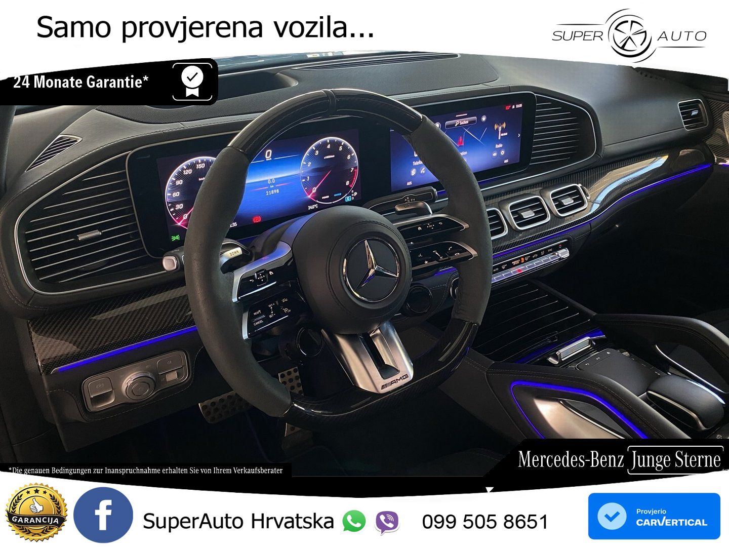 Mercedes AMG GLE 63 S V8 (612 KS) EQ Boost 4MATIC+ AMG SPEEDSHIFT TCT 9G LED+GR SJED+ACC