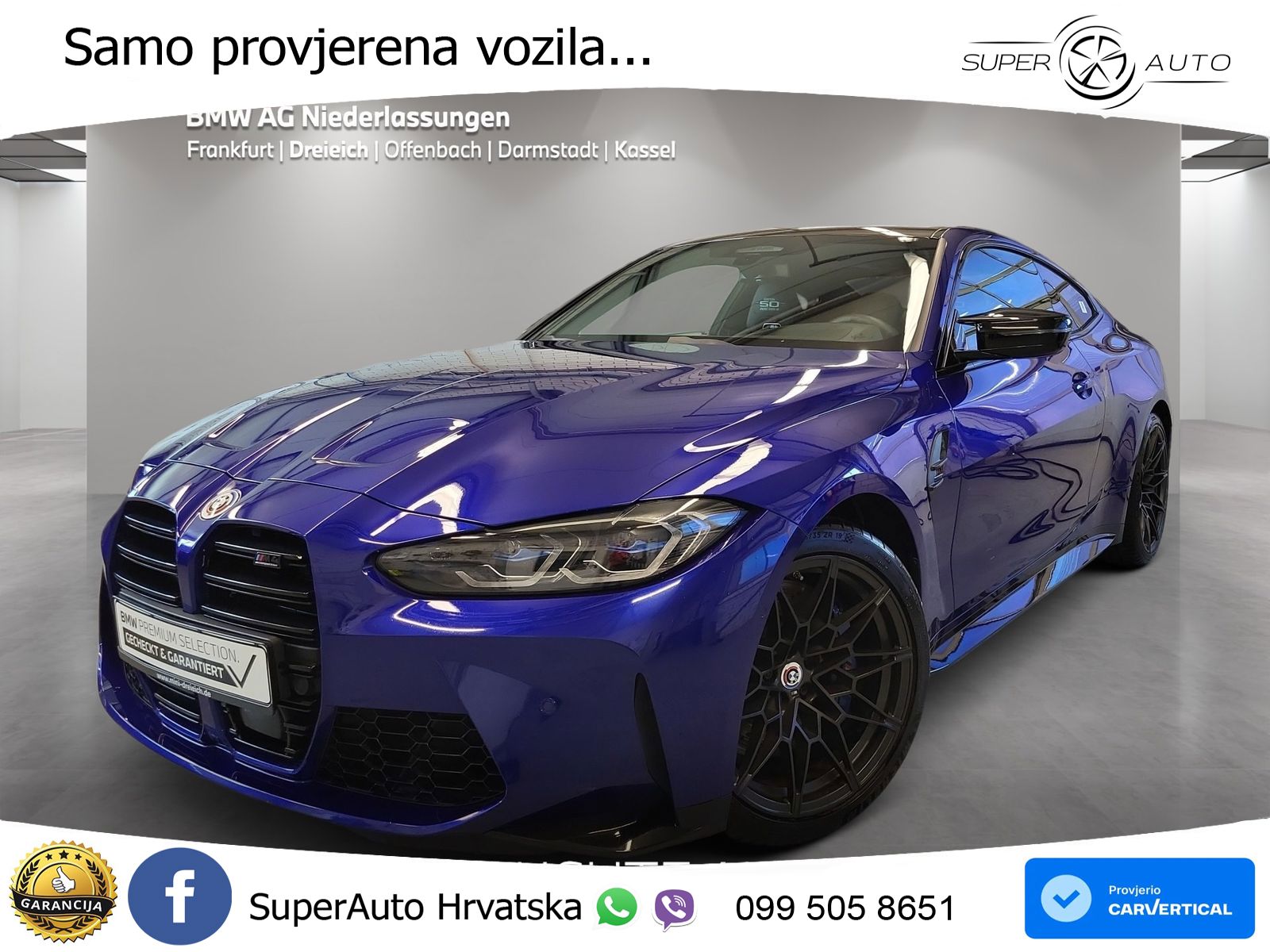 BMW M4 Competition 3.0 (510 KS) Steptronic LED+GR SJED+ACC