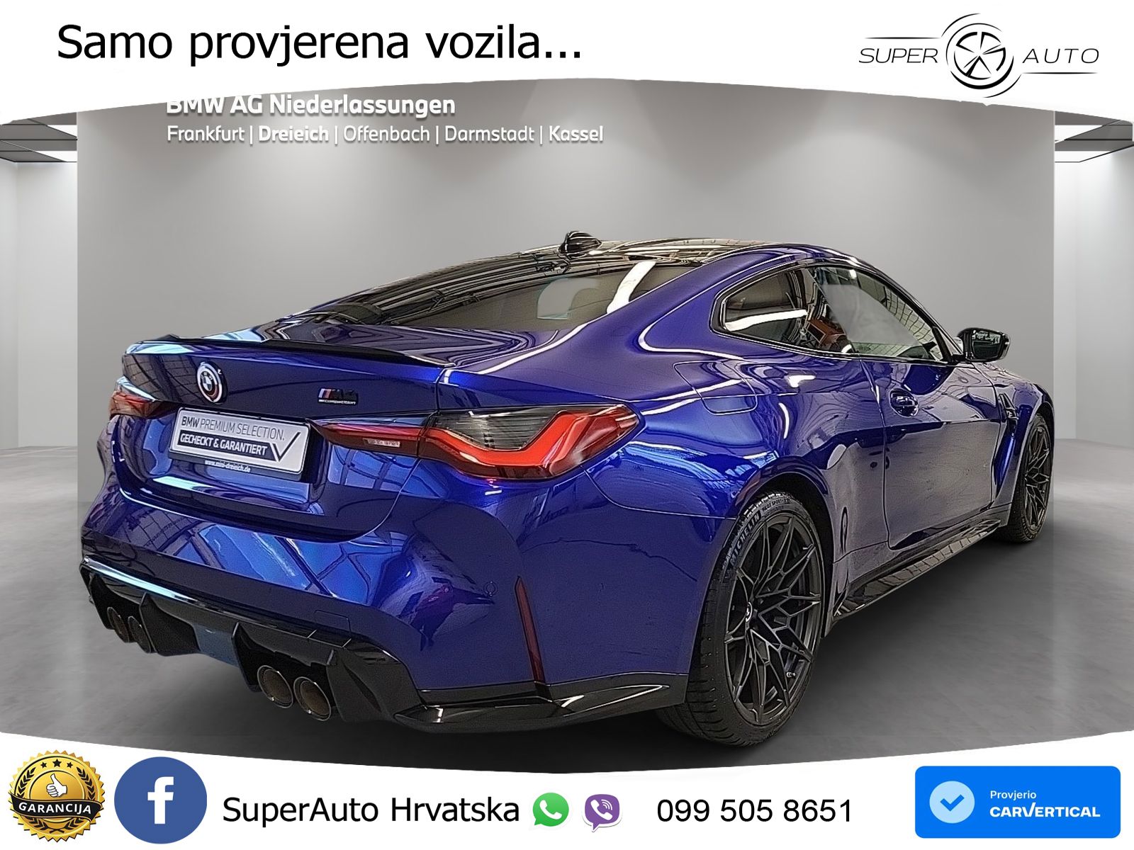 BMW M4 Competition 3.0 (510 KS) Steptronic LED+GR SJED+ACC