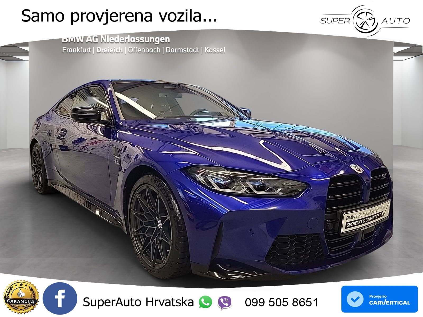 BMW M4 Competition 3.0 (510 KS) Steptronic LED+GR SJED+ACC
