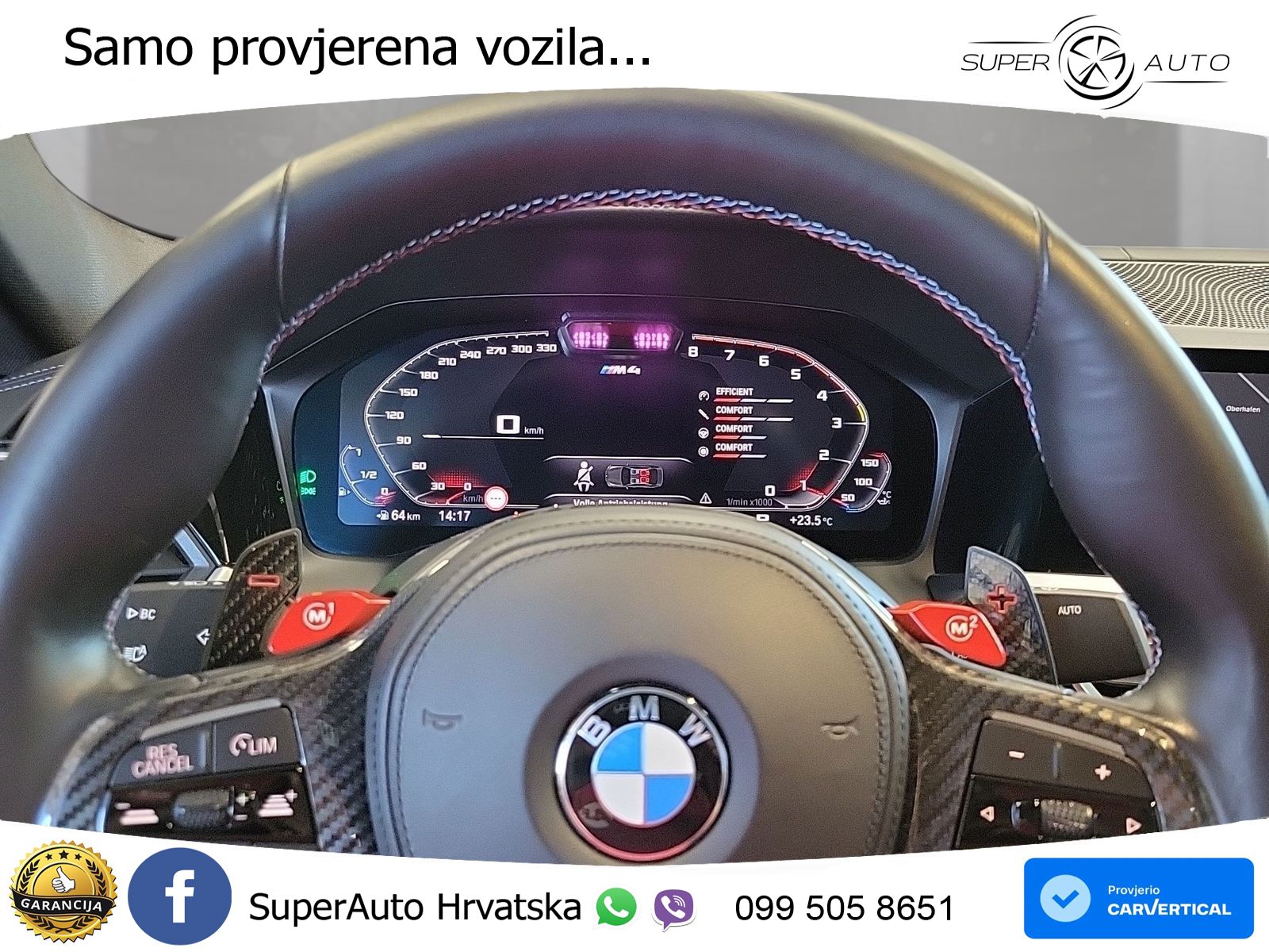 BMW M4 Competition 3.0 (510 KS) Steptronic LED+GR SJED+ACC